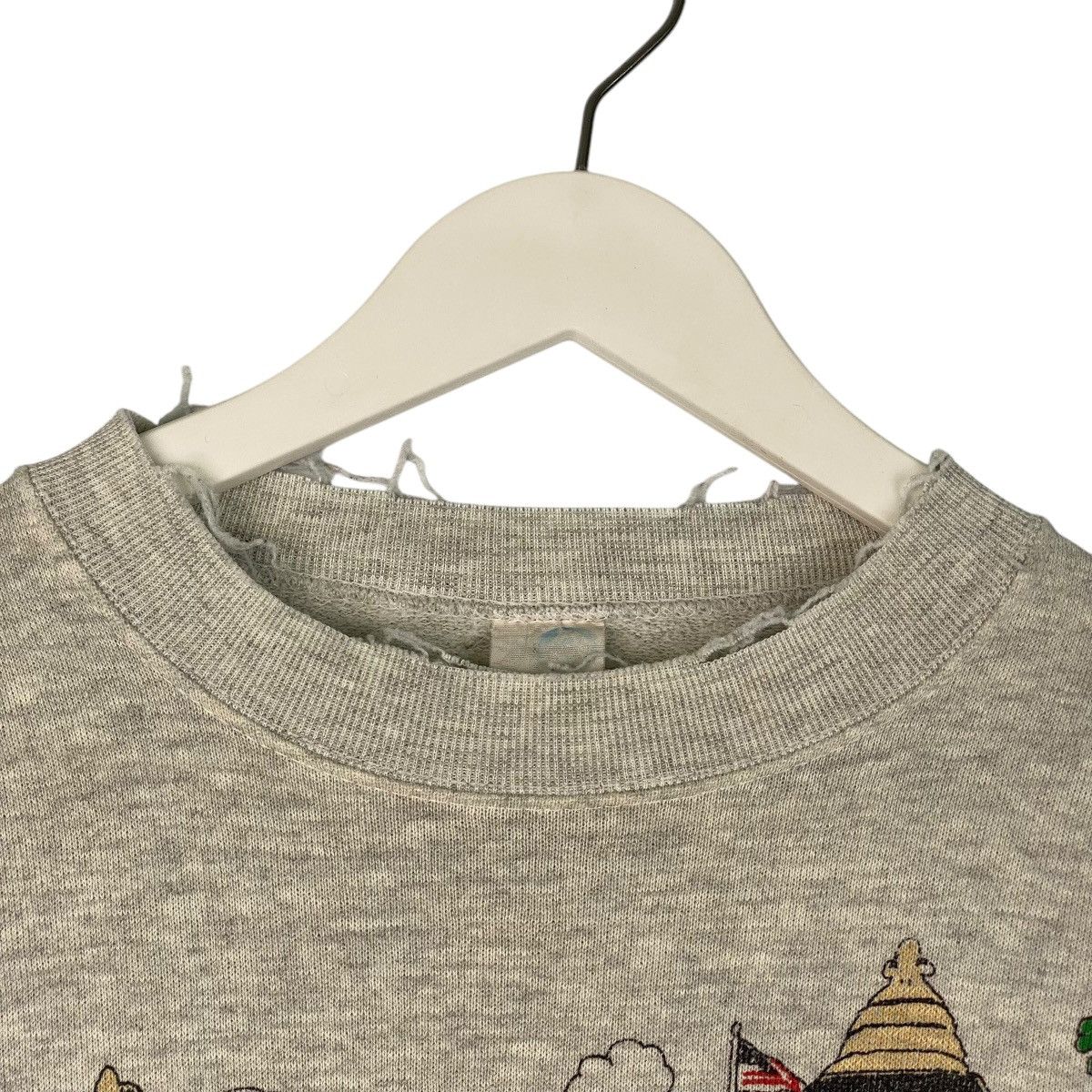 Designer × Vintage Vintage Cruisin’Lu Hoodie Embroidered Sweatshirt Gray Size US L / EU 52-54 / 3 - 8 Thumbnail