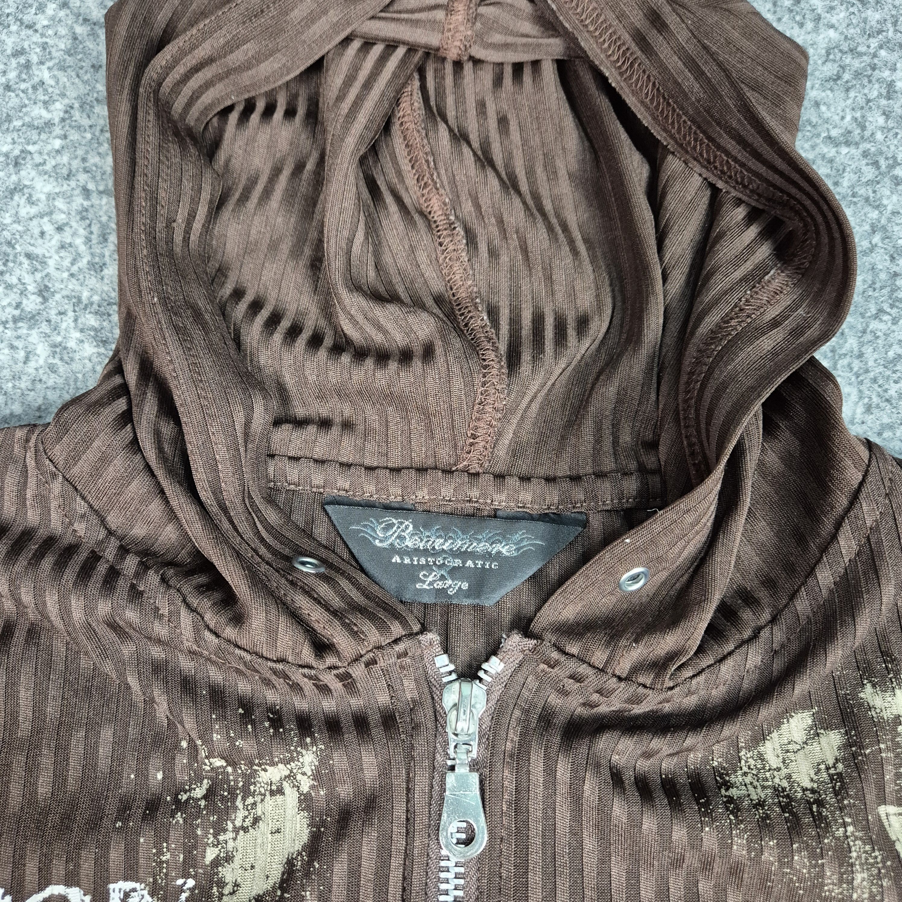 Japanese Brand Beaumere poem gothic nylon zip hoodie Size US L / EU 52-54 / 3 - 4 Thumbnail