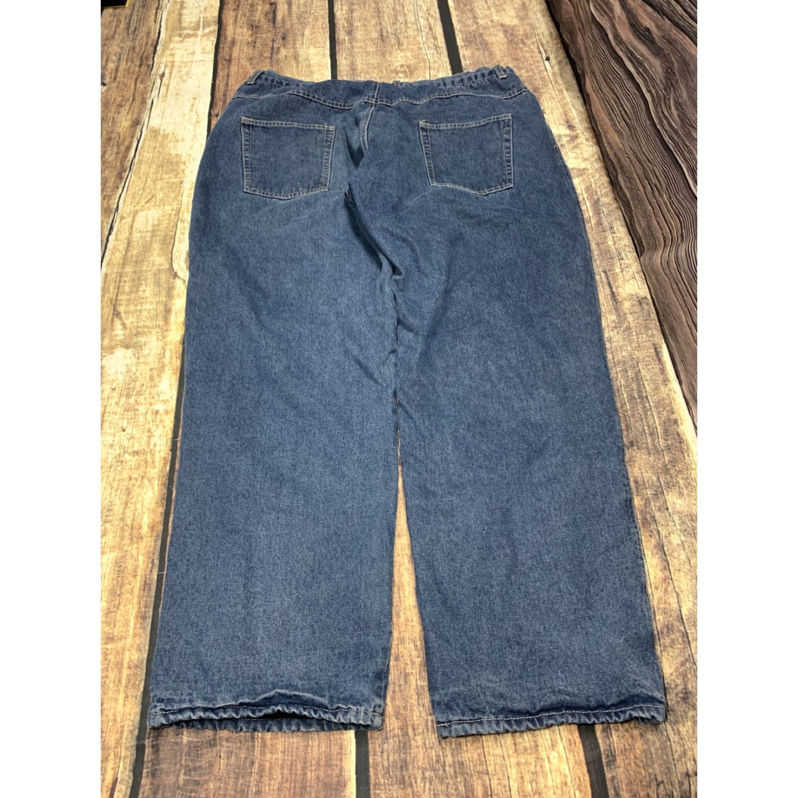 Vintage Canyon Creek Jeans Men 40X32 Blue Straight Leg Regular Fit Fleece Lined Jeans Size US 40 / EU 56 - 4 Thumbnail