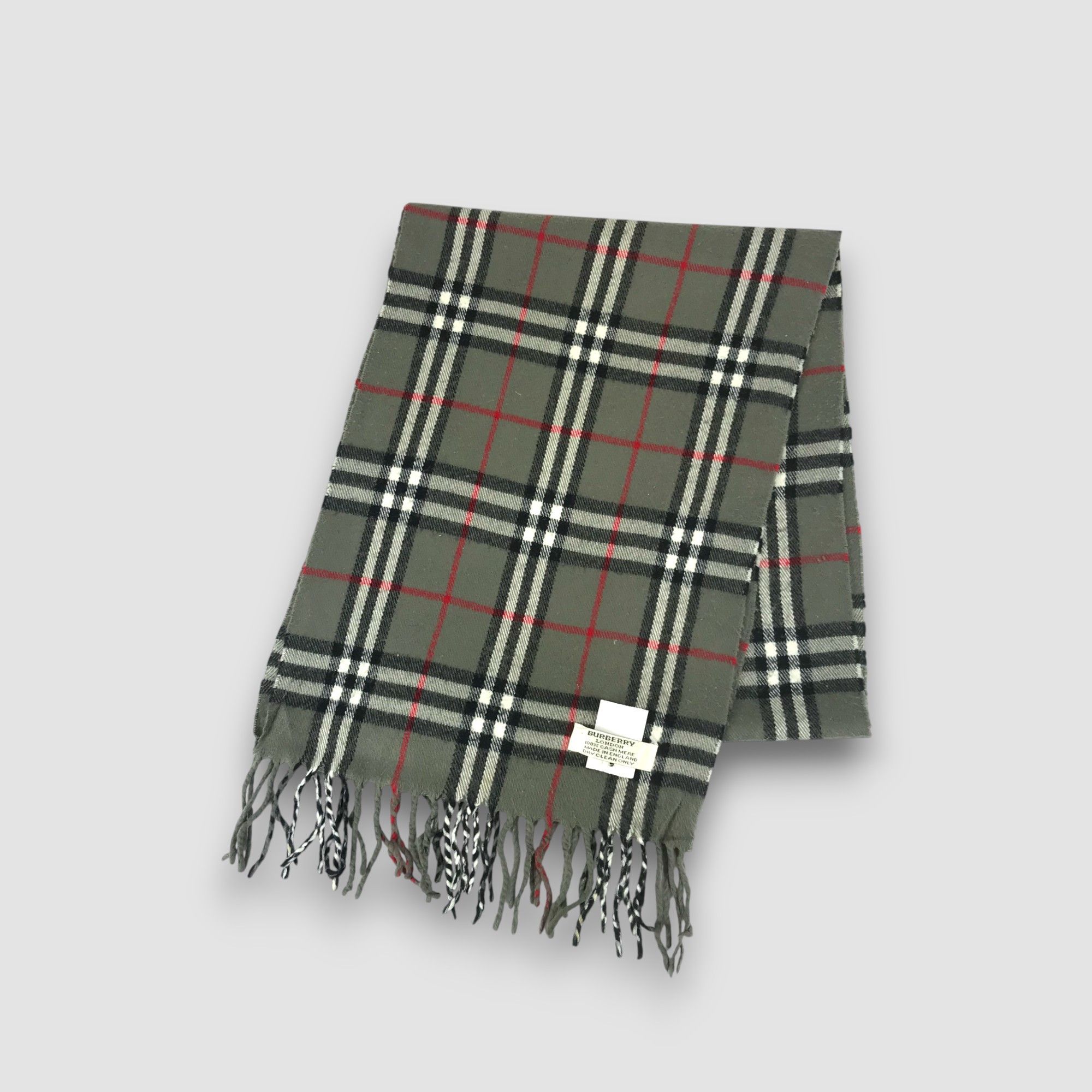 Burberry Vintage Burberry Scarf Muffler Wool Cashmere Scarves Size ONE SIZE - 3 Thumbnail
