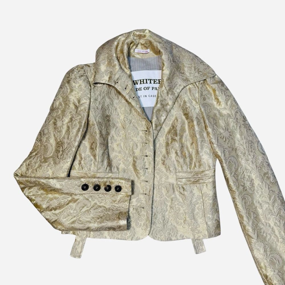 Other Vintage Just in Case A Whiter Shade of Pale Jacquard Gold J Size S / US 4 / IT 40 - 5 Thumbnail