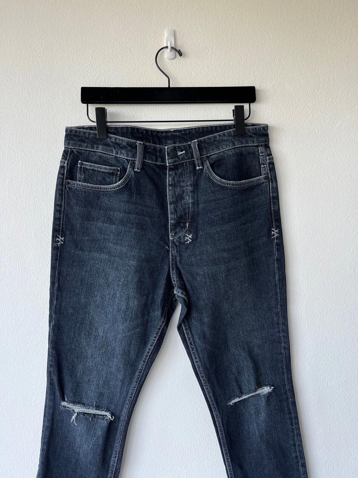 Ksubi new Ksubi mens denim jean wolfgang 32 blue blood trashed Size US 32 / EU 48 - 2 Thumbnail