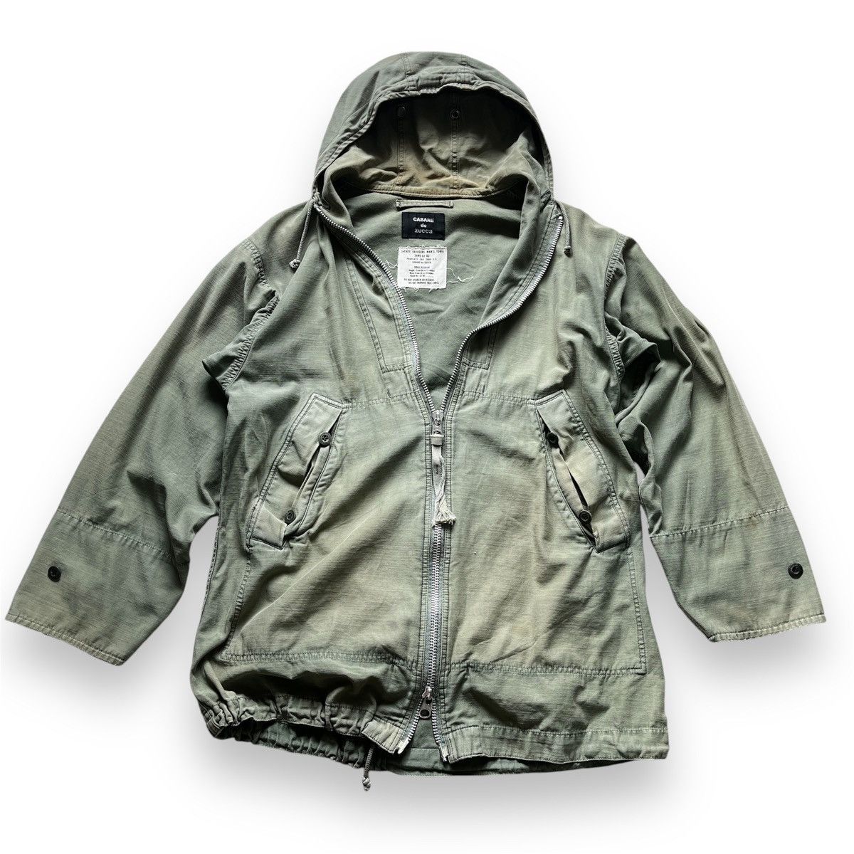 CABANE de ZUCCa × Vintage × Zucca Cabane De Zucca Vintage Issey Miyake Jacket With Hooded Size US L / EU 52-54 / 3 - 3 Thumbnail
