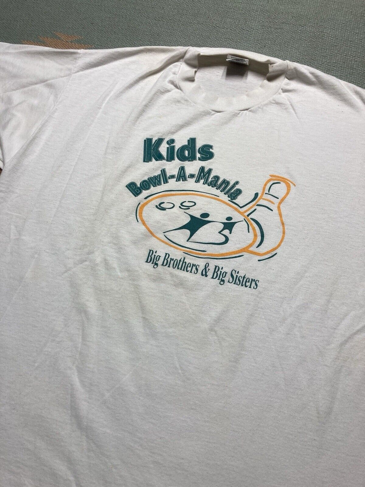 Fruit Of The Loom × Vintage VTG graphic tshirt kids bowl a mania big brothers sisters XL Size US XL / EU 56 / 4 - 2 Thumbnail