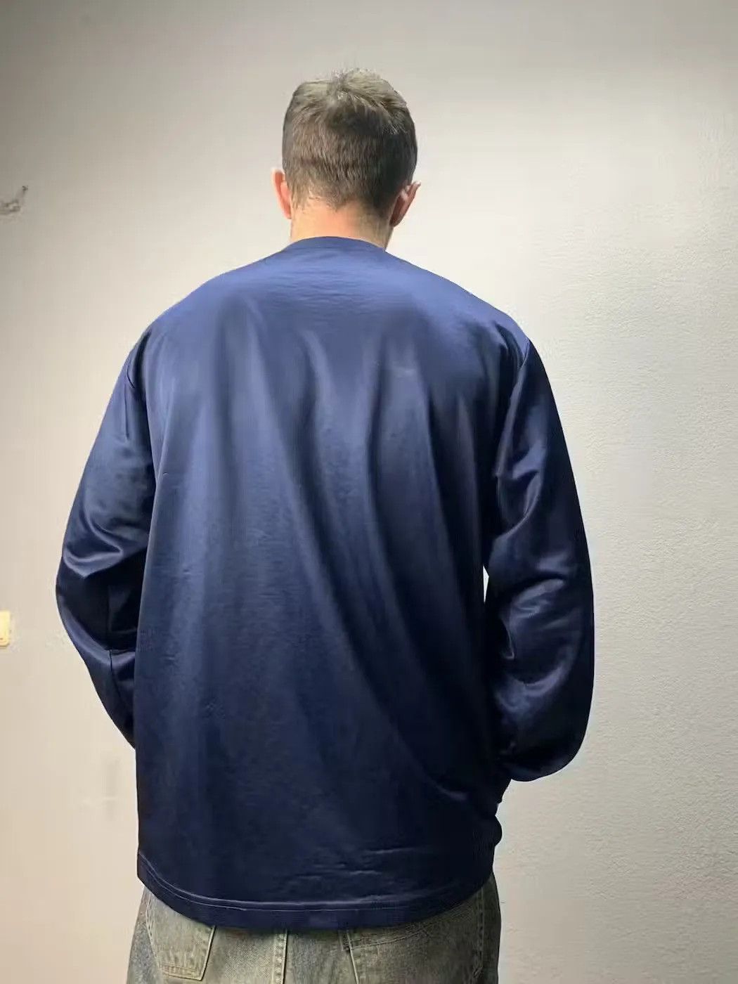 Nike × Vintage Vintage Nike Drill Rugby Polo Long Sleeve Y2K by swoosh Size US XL / EU 56 / 4 - 5 Thumbnail