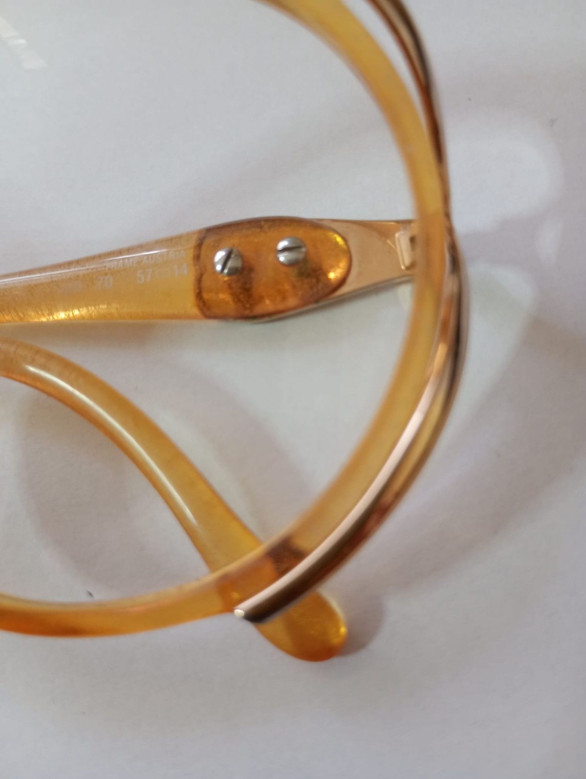 Christian Dior Monsieur Christian Dior Vintage Oval Eyeglass Frames Amber Size ONE SIZE - 4 Thumbnail