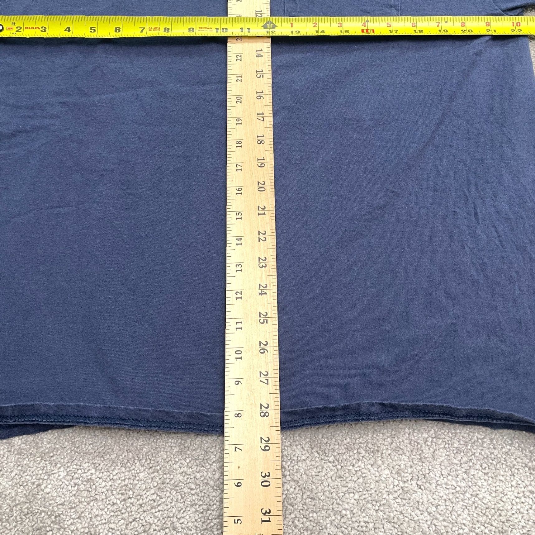 Essentials Joe's USA Basic Essential T-Shirt Mens Large Blue Crew Short Sleeve Pocket Tee Size US L / EU 52-54 / 3 - 7 Thumbnail