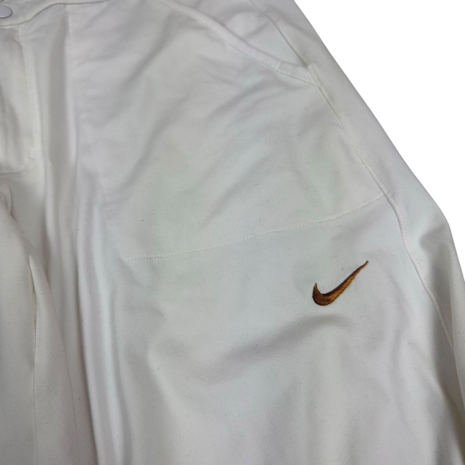 Nike × Vintage Nike Dri-Fit Women White Swoosh Straight Leg Joggers Pant 10 Size 32" / US 10 / IT 46 - 4 Thumbnail