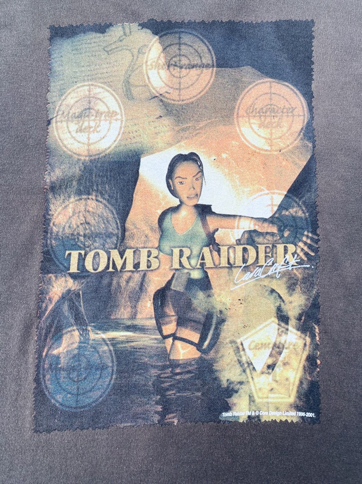 Japanese Brand Vintage Anime Game Tomb Raider Signature Ringer Tees Size US S / EU 44-46 / 1 - 5 Thumbnail