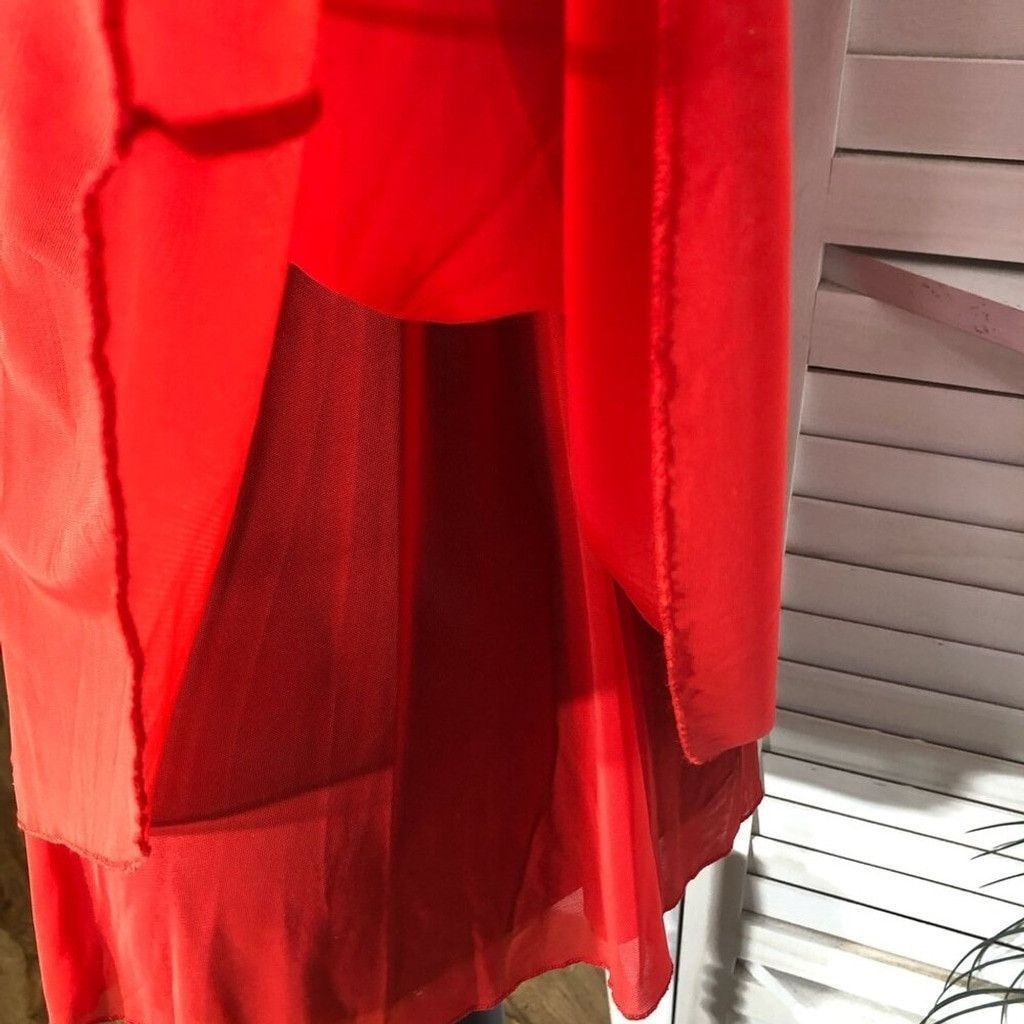 Vintage Auden Intimates Babydoll Padded bra Sheer Lace Mesh Red sz S Size ONE SIZE - 13 Thumbnail