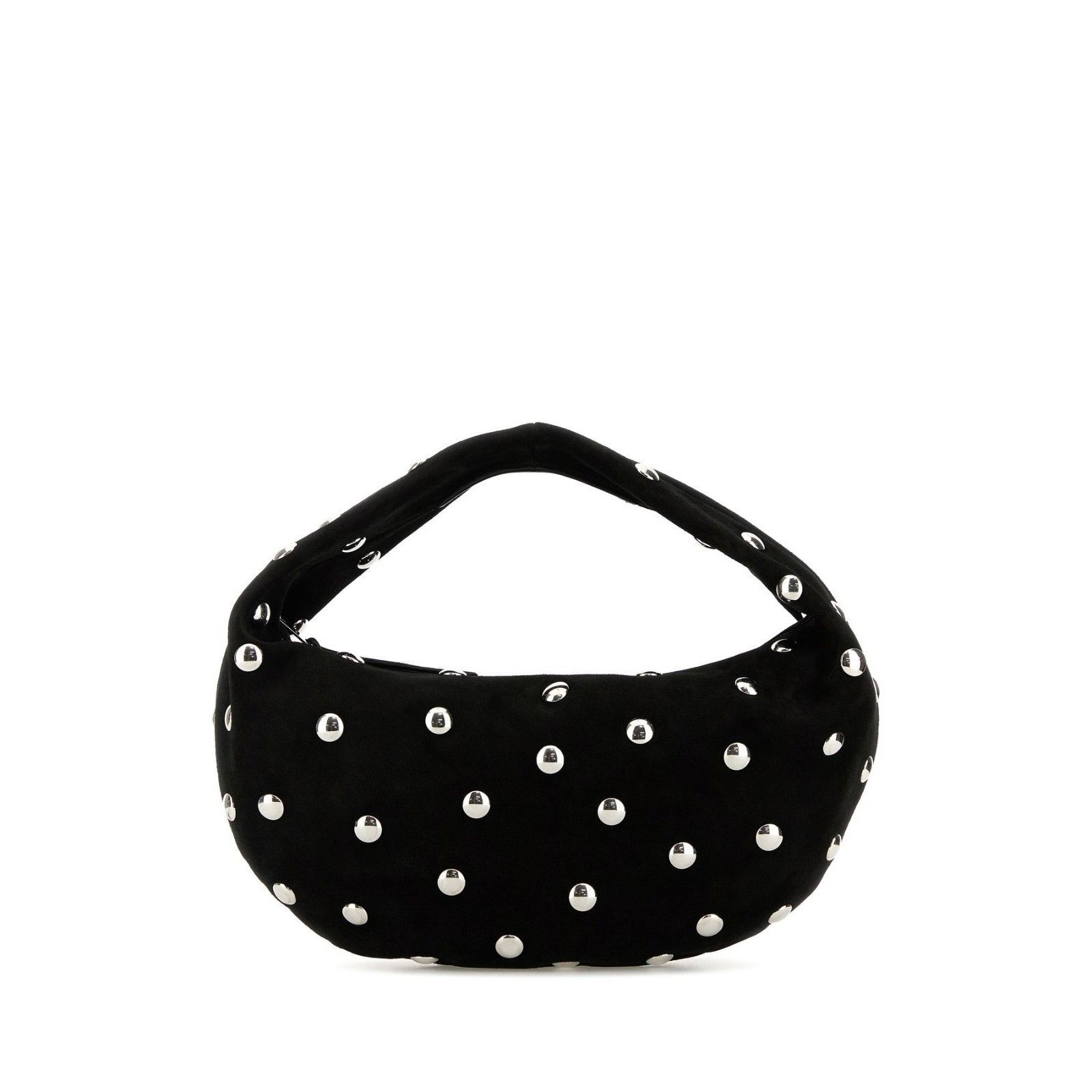 KHAITE KHAITE Olivia Medium Black Suede Hobo Bag New Size ONE SIZE - 1 Thumbnail