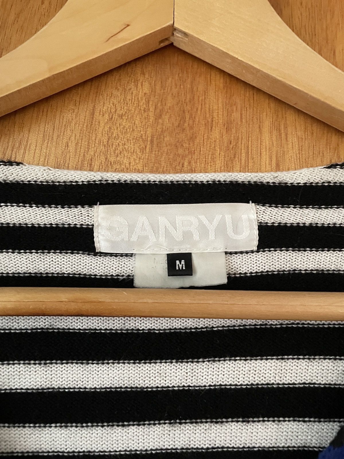 Comme des Garcons × Ganryu Cdg Ganryu ad2015 wool stripe sweater Size US M / EU 48-50 / 2 - 2 Thumbnail