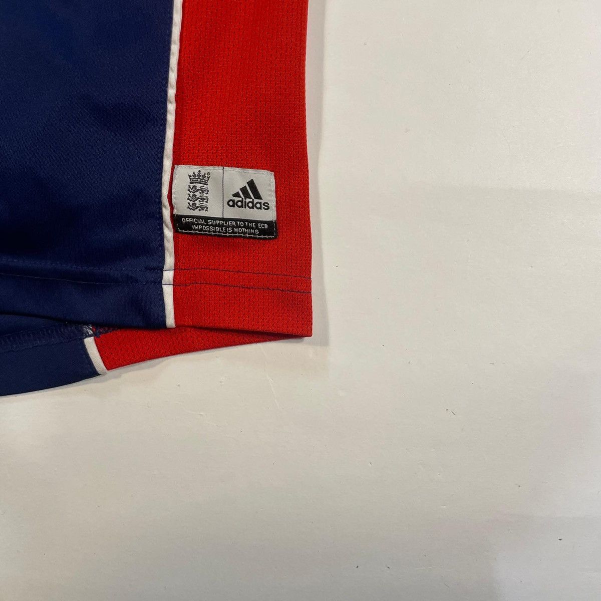 Adidas Navy and red Adidas England Polo Shirt tee jersey sport Size US XL / EU 56 / 4 - 5 Thumbnail