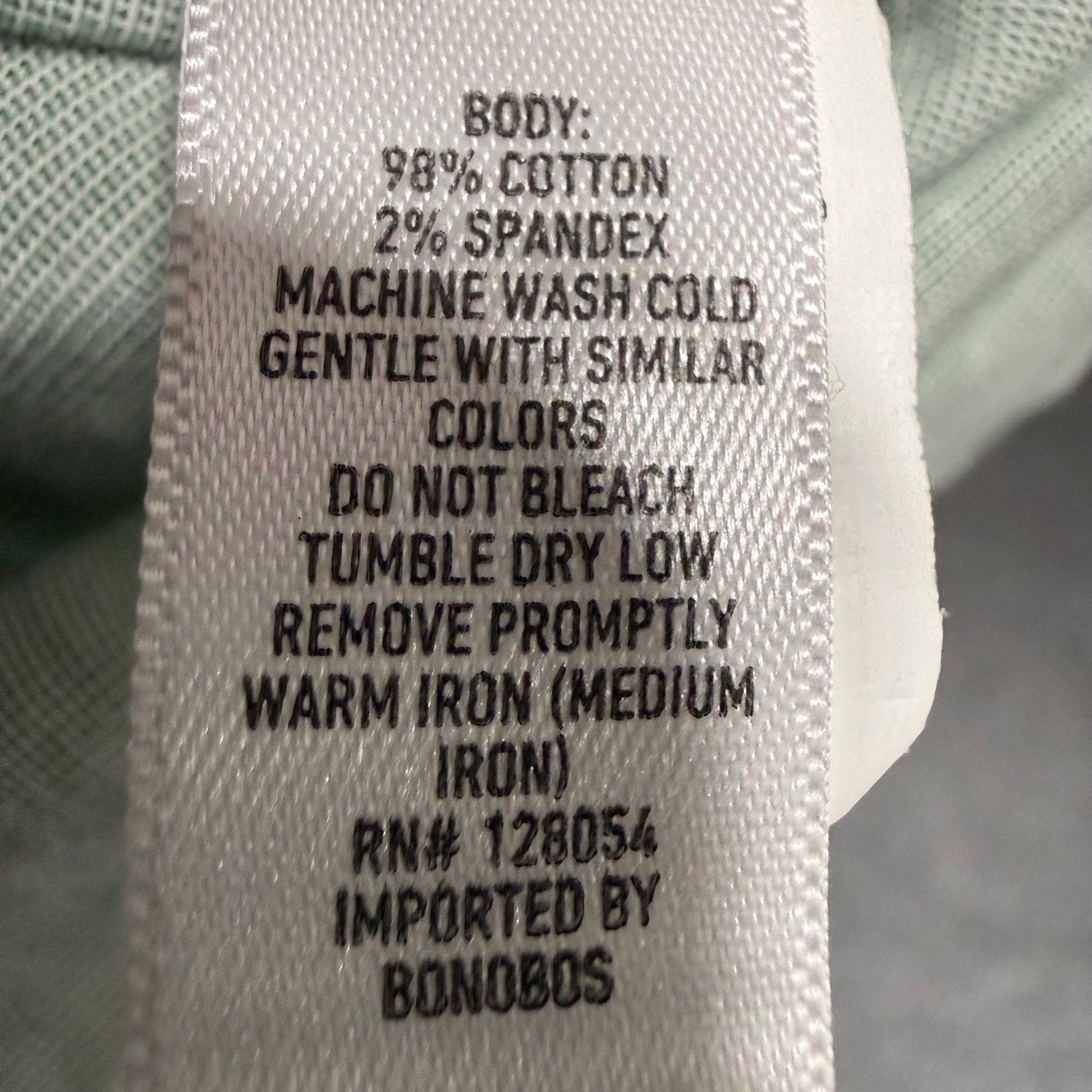 Bonobos Bonobos Shirt Mens Large Green Stretch Slim Fit Casual Size US L / EU 52-54 / 3 - 3 Thumbnail