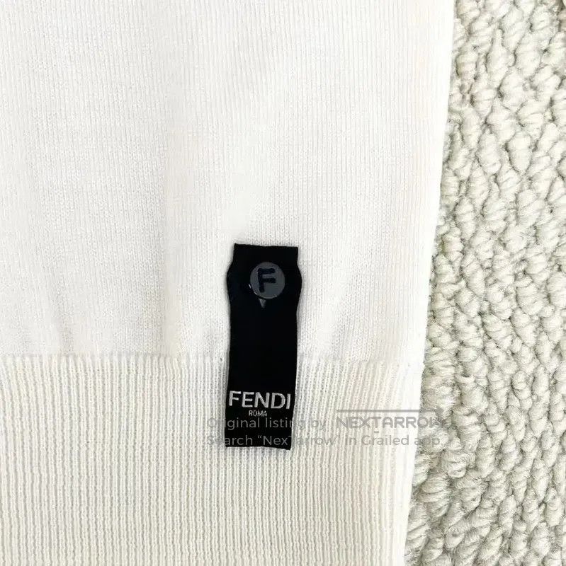 Fendi Fendi Women's Cream Wool Knit Sweater . Size M / US 6-8 / IT 42-44 - 4 Thumbnail