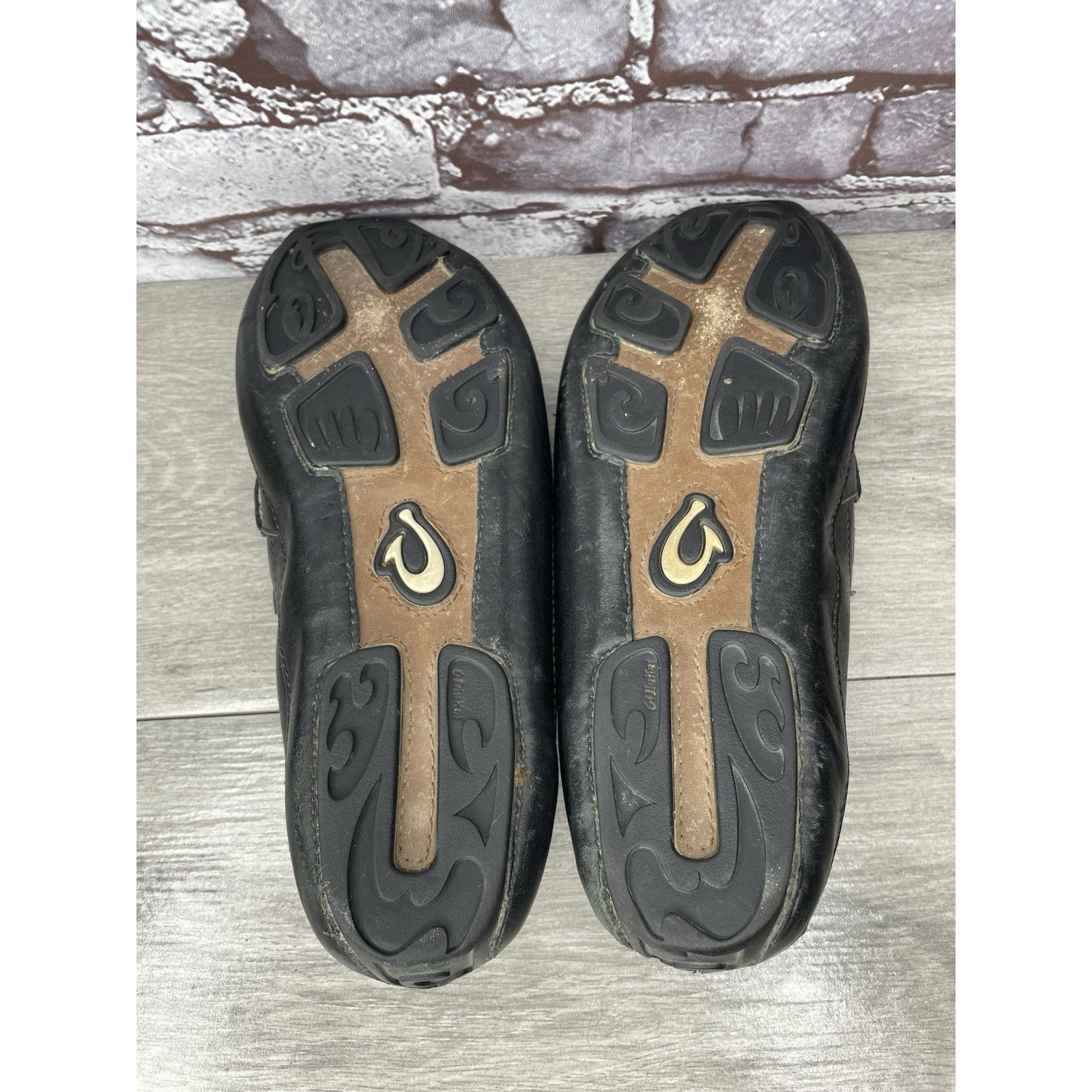 Olukai Olukai Akepa Moc Slip On Loafers Men's size 10.5 Black Leath Size US 10.5 / EU 43-44 - 7 Thumbnail