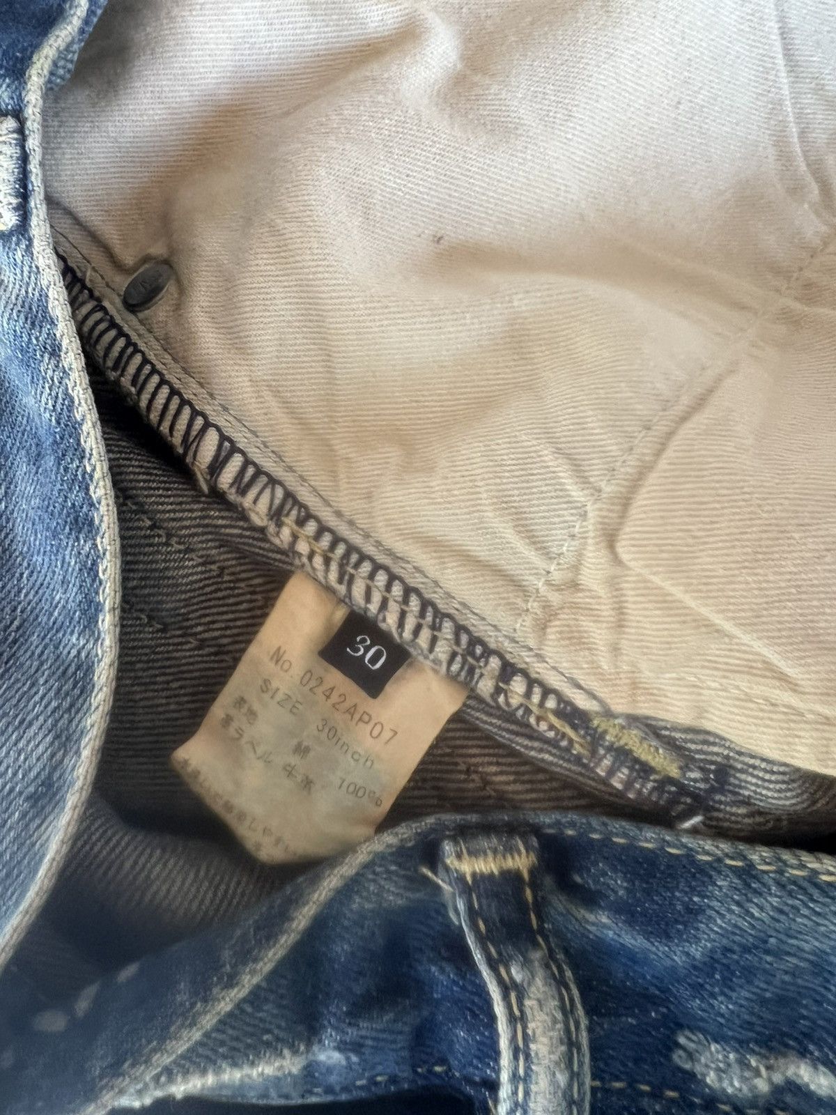 Hysteric Glamour Vintage Hysteric Glamour Distressed Denim Selvedge Jeans Size US 30 / EU 46 - 23 Thumbnail