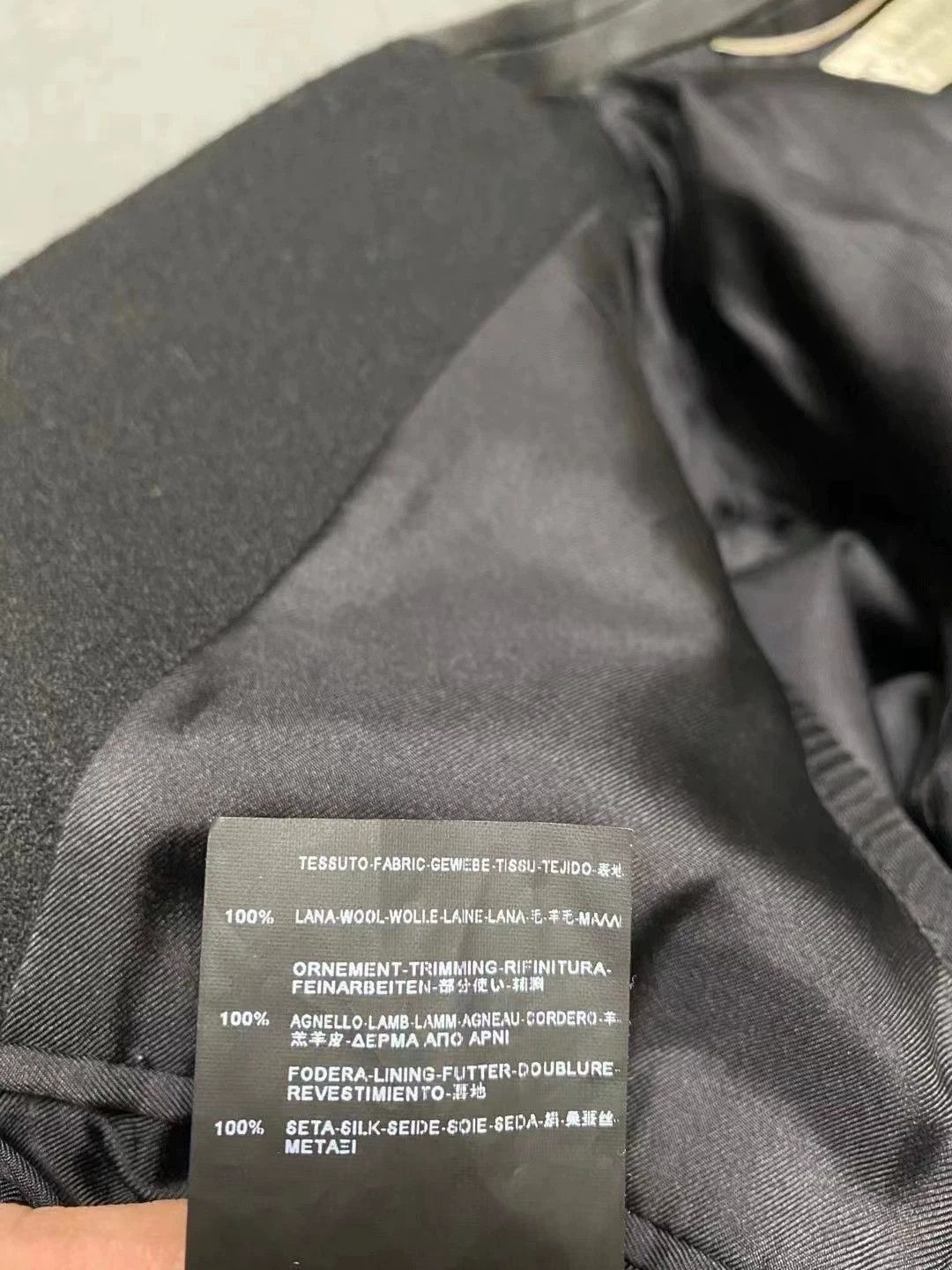 Saint Laurent Paris YSL SLP 13AW Hedi Leather Collar Wool Coat 46 Rare 3B 99New Size US S / EU 44-46 / 1 - 7 Thumbnail