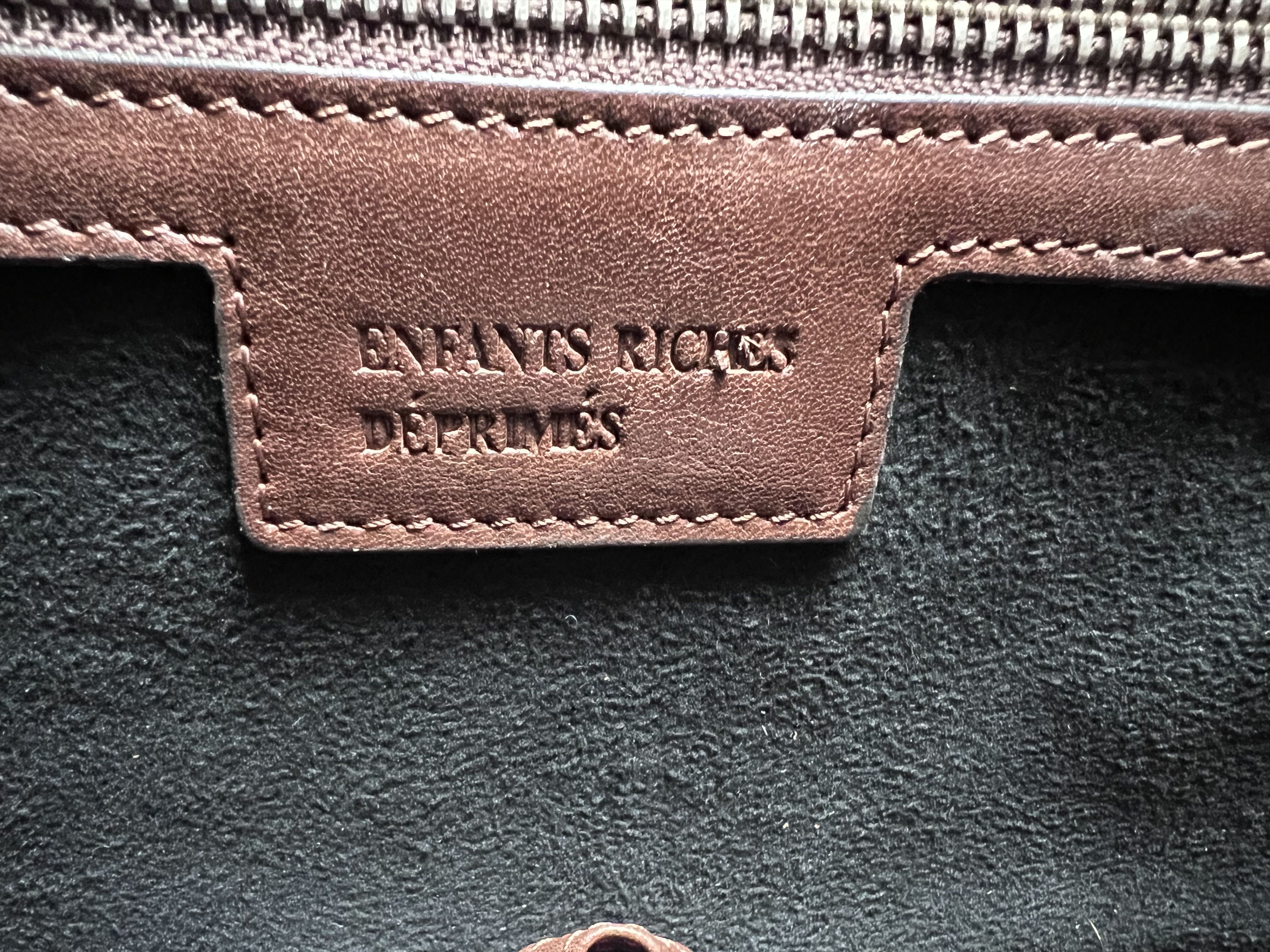 Enfants Riches Deprimes Enfants Riches Deprimes Leather Bowling Bag in Cognac Brown Size ONE SIZE - 14 Thumbnail