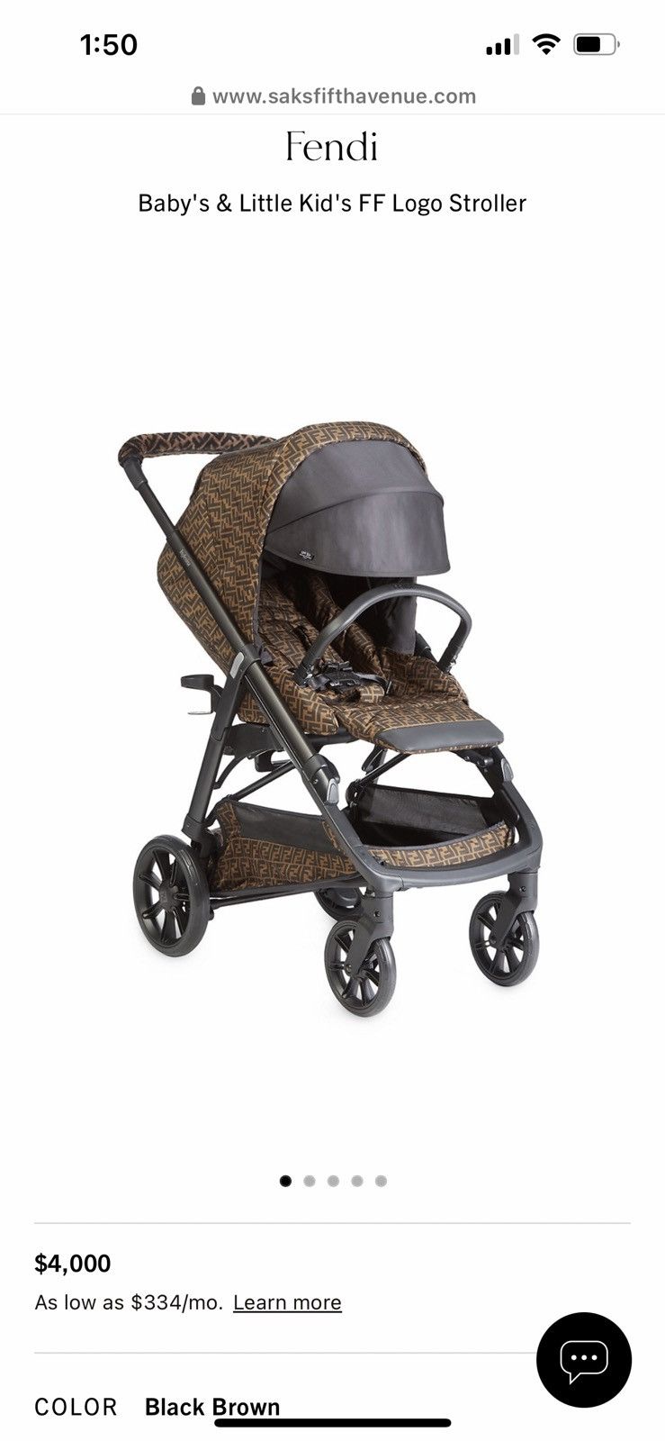 Fendi Fendi Baby Stroller Size ONE SIZE - 1 Thumbnail