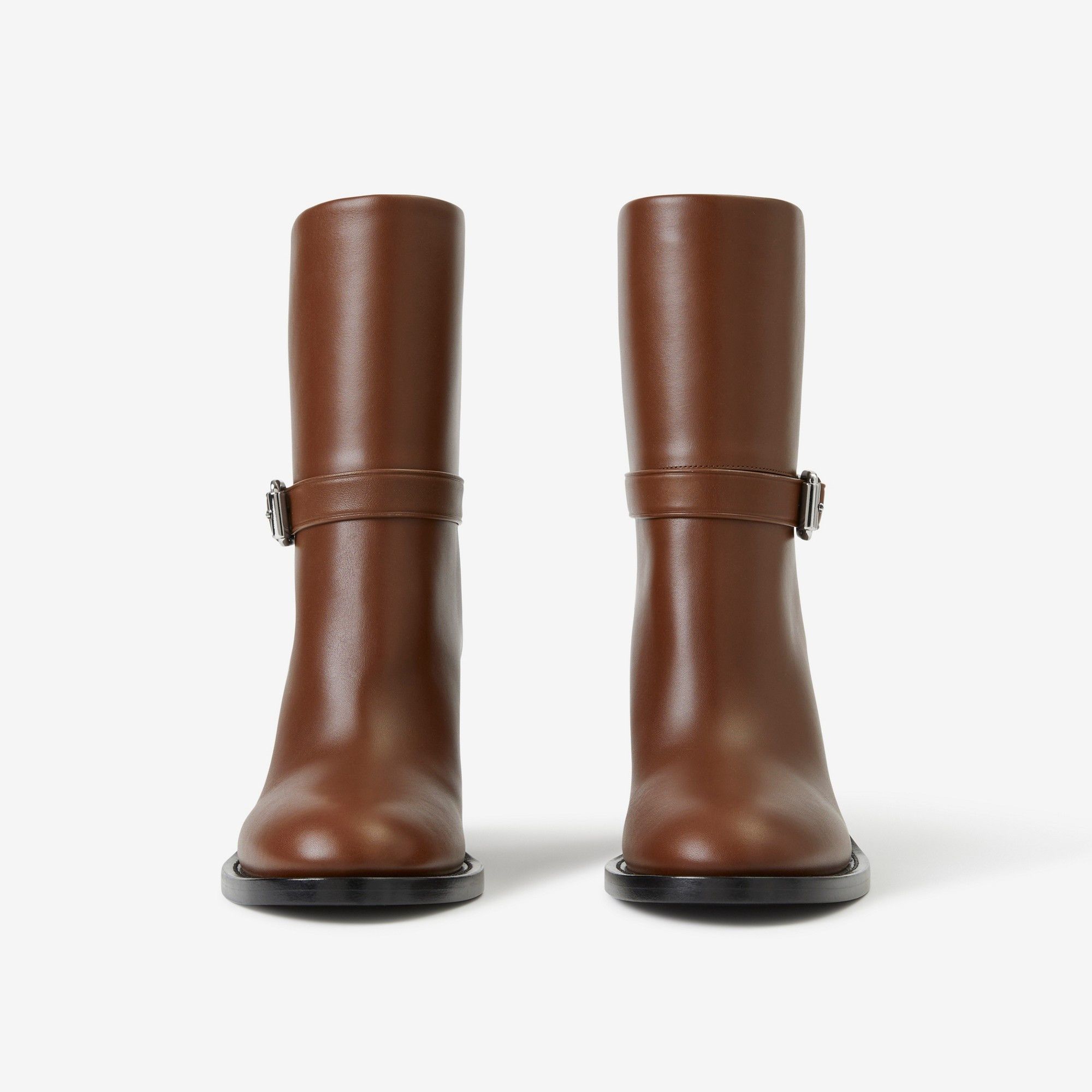 Burberry o1w1db10125 Leather Ankle Boots in Brown Size US 11 / IT 41 - 2 Thumbnail