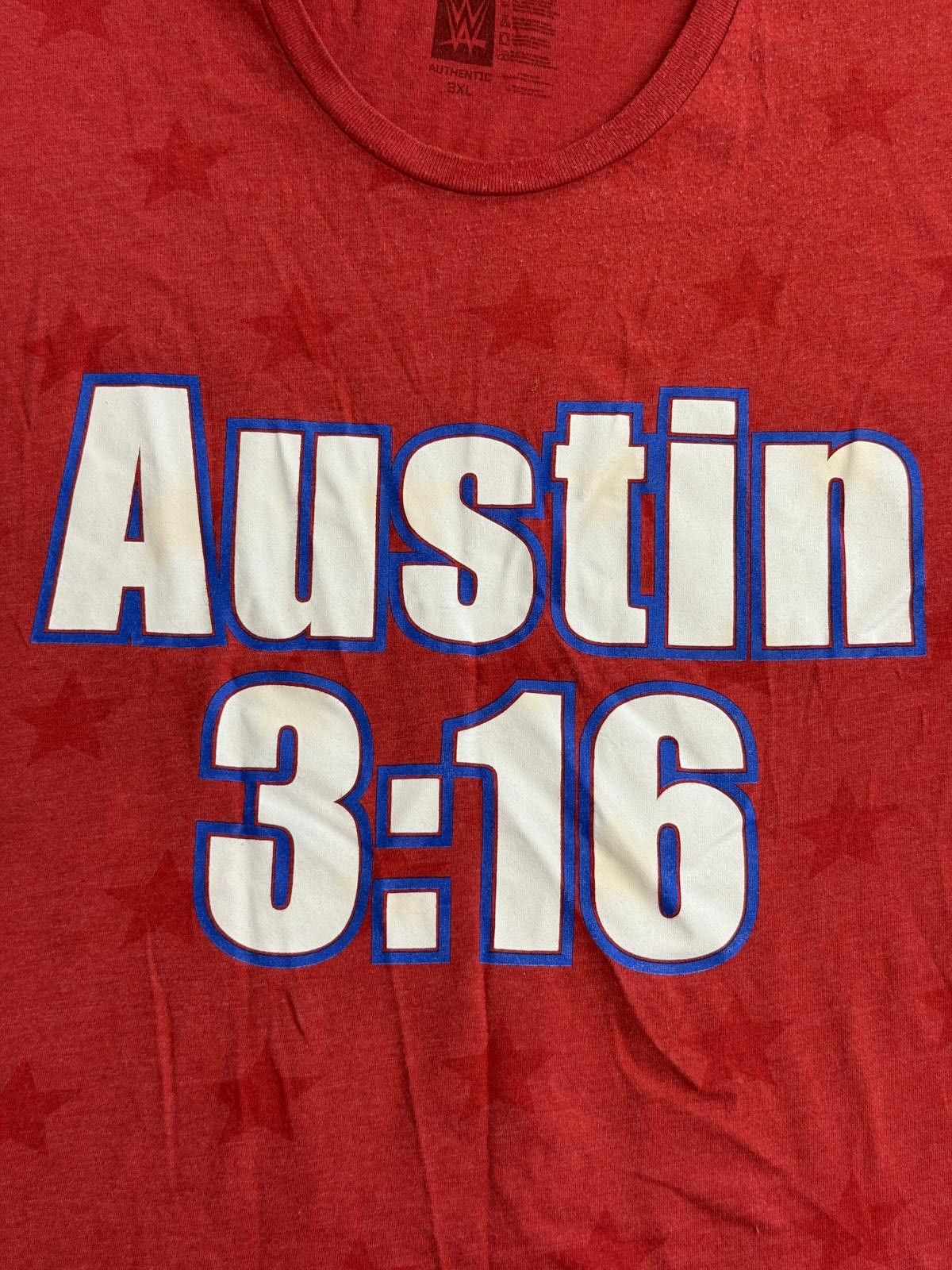 WWE Stone Cold T-shirt Steve Austin 3:16 AOP Stars Skull 3XL Size US XXL / EU 58 / 5 - 4 Thumbnail
