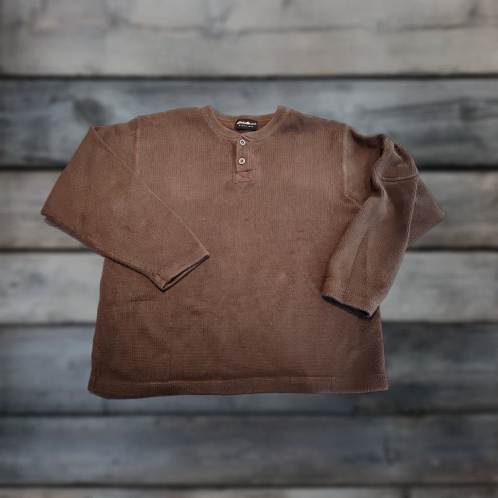 Eddie Bauer Eddie Bauer Pullover Sweater for Men, Large, Brown, Knit, Long Sleeve, Crew Neck, Hunting, Casual, with Arm Pocket Size US L / EU 52-54 / 3 - 1 Thumbnail