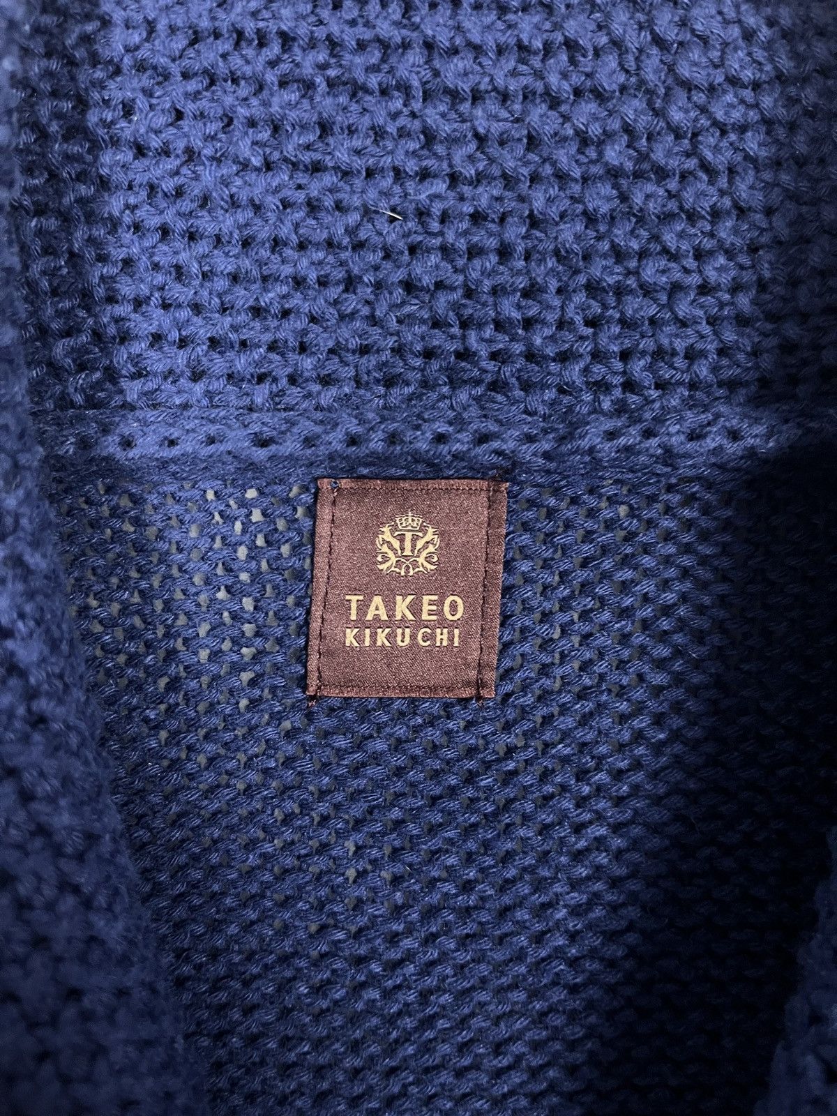 Designer × Homespun Knitwear × Takeo Kikuchi Takeo Kikuchi Knitted Cardigan Size US S / EU 44-46 / 1 - 5 Thumbnail