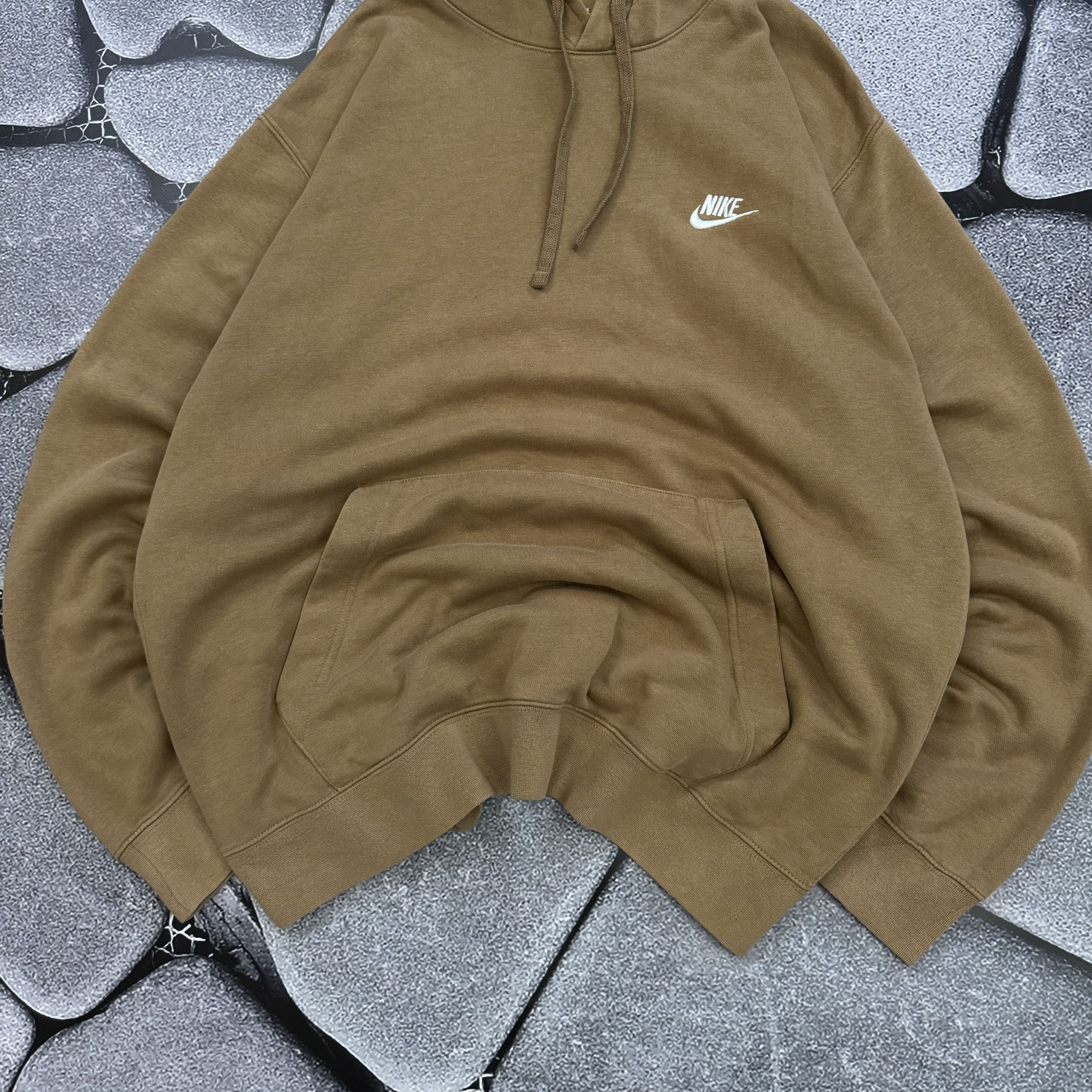 Nike NIKE OVERSIZED BROWN BASIC HOODIE VINTAGE Size US XL / EU 56 / 4 - 2 Thumbnail
