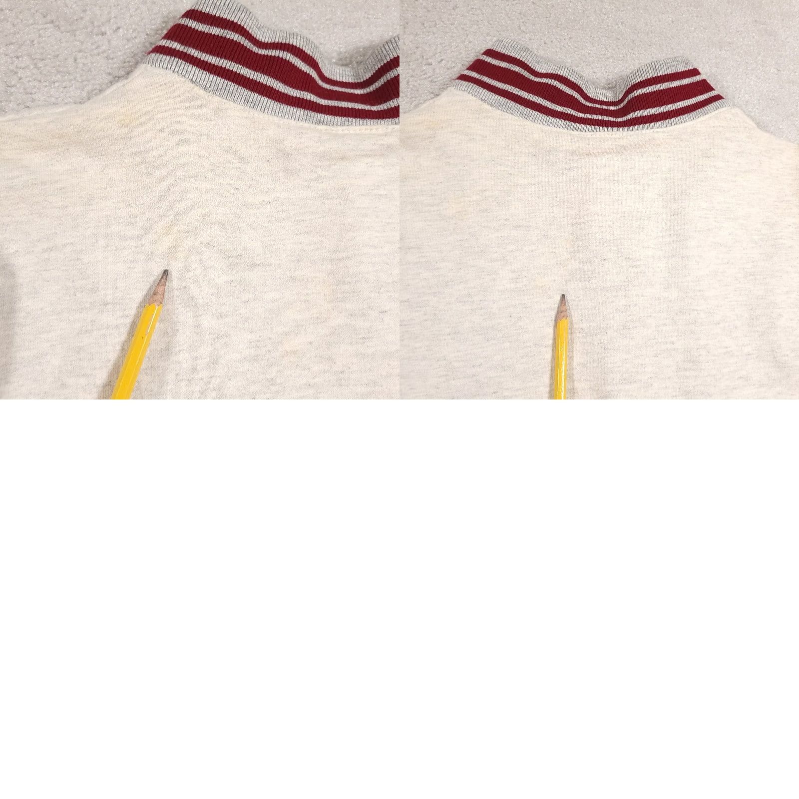 Nike VINTAGE Nike Jacket Mens Large Gray Maroon Swoosh Snap Button Varsity USA 90s Size US L / EU 52-54 / 3 - 11 Thumbnail