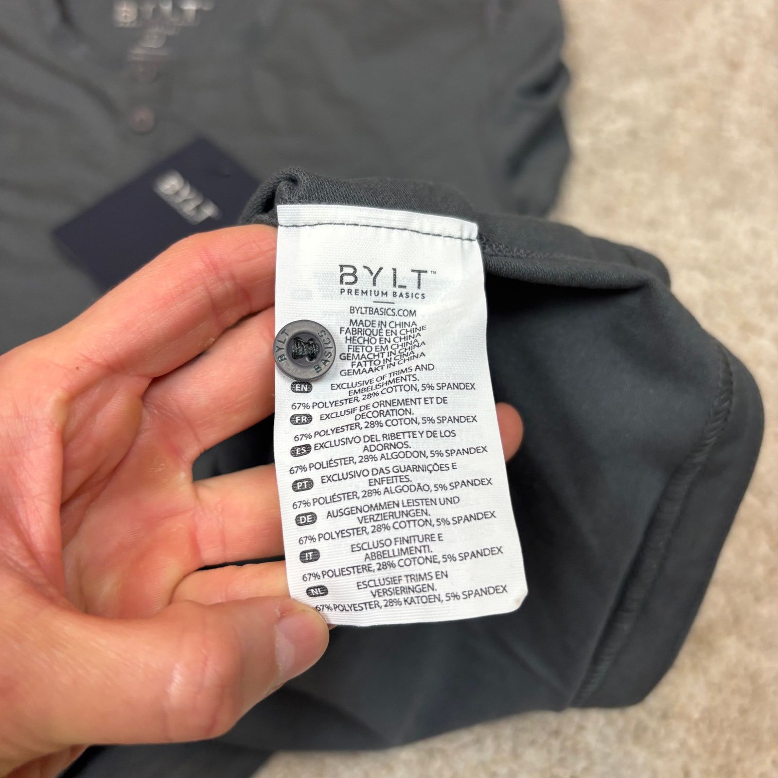 Other NWT Bylt Henley Drop Cut Signature Short Sleeve Shirt Mens S Size US S / EU 44-46 / 1 - 8 Thumbnail