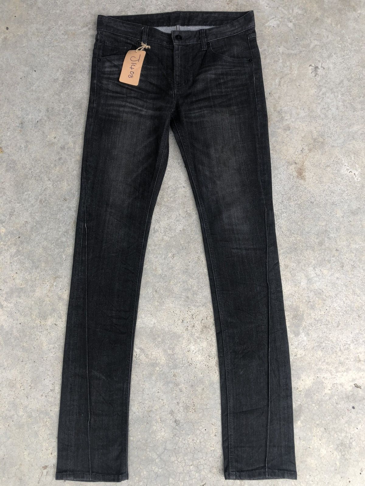 Wooyoungmi Wooyoungmi Leather Pocket Distressed Skinny Jeans Size US 32 / EU 48 - 1 Thumbnail