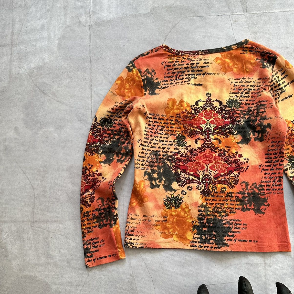 Hysteric Glamour × Undercover 00s Jean Paul Gaultier Style Long Sleeve T Shirt Tee Y2K JPG Size S / US 4 / IT 40 - 14 Thumbnail