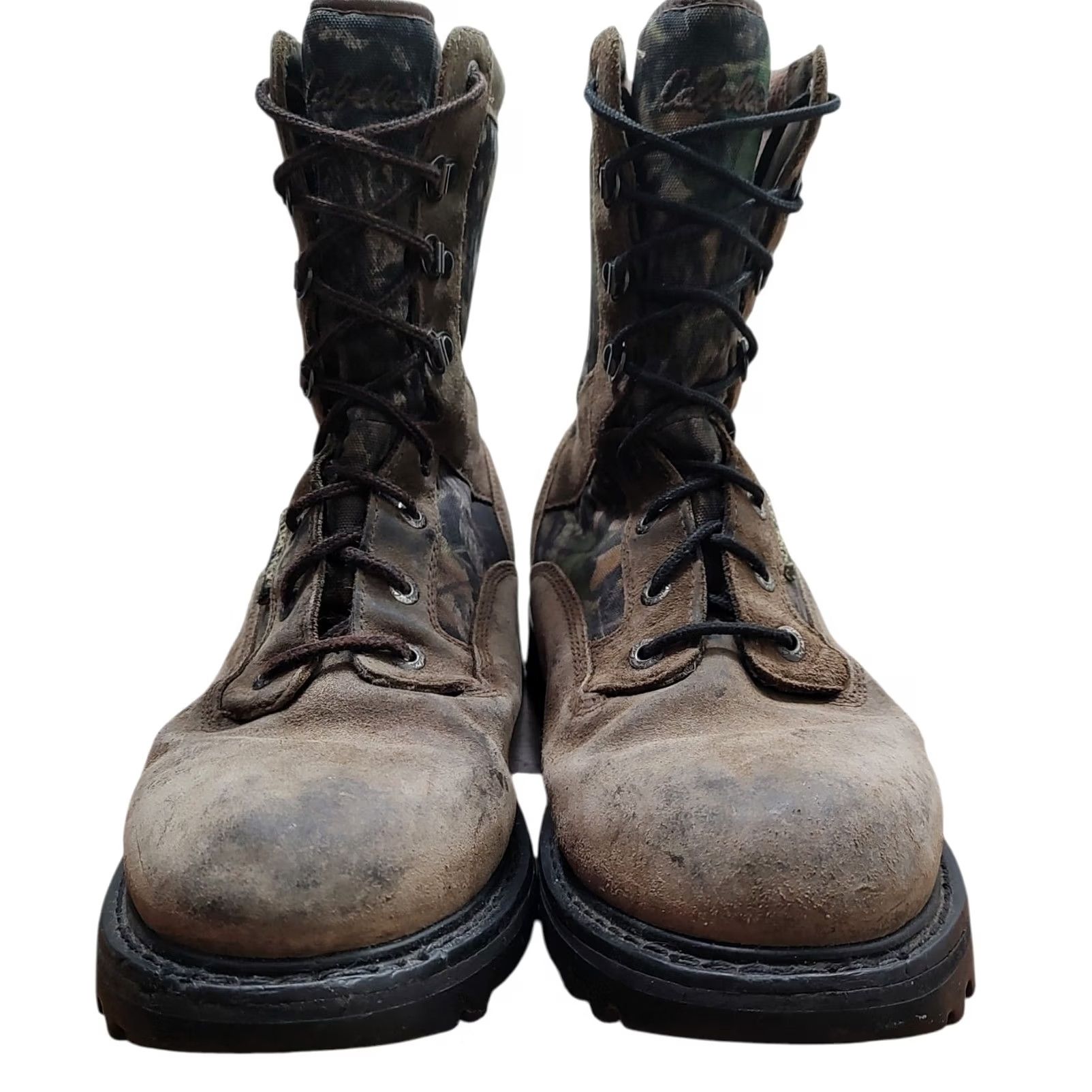 Vintage Cabela's Mens Boots Camouflage Hunting Rubber Outsole Leather Snow Insulated Cushioned Goodyear Size 13D Size US 13 / EU 46 - 6 Thumbnail