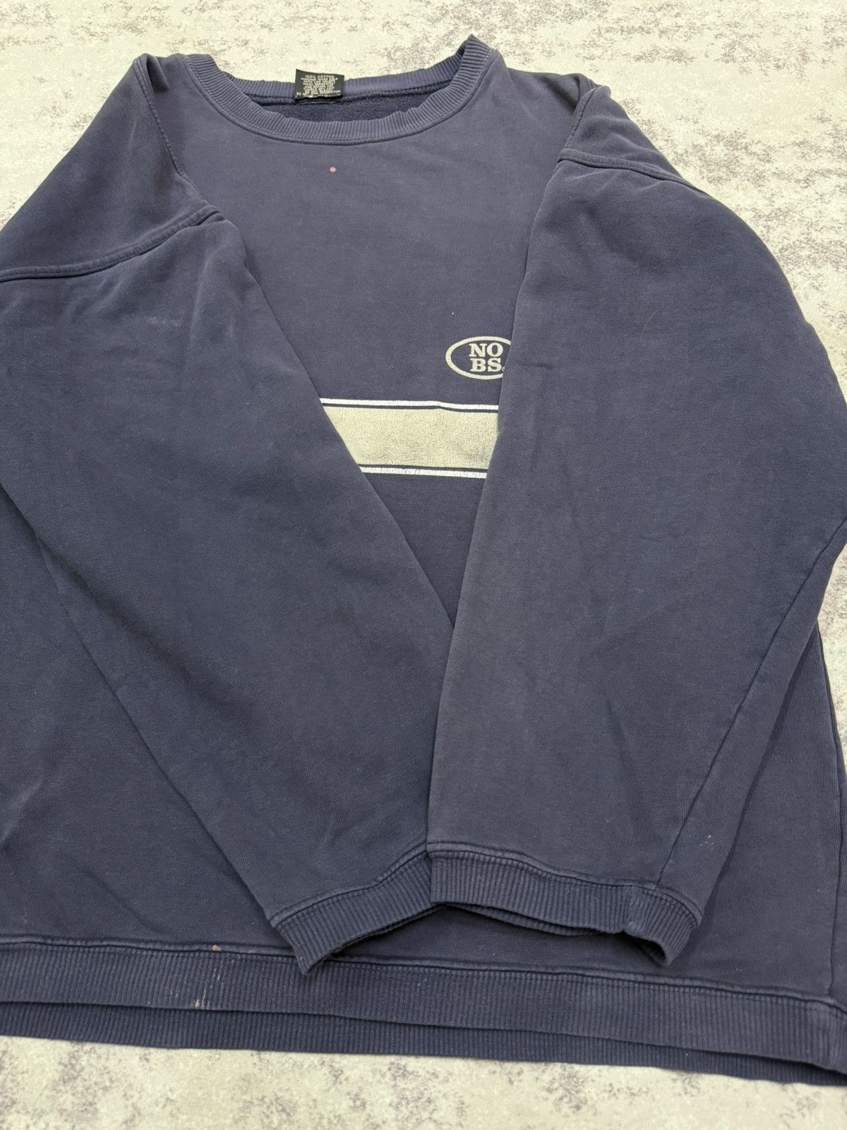 Vintage Vintage NO BS Chest Logo Sweatshirt Size US L / EU 52-54 / 3 - 8 Thumbnail
