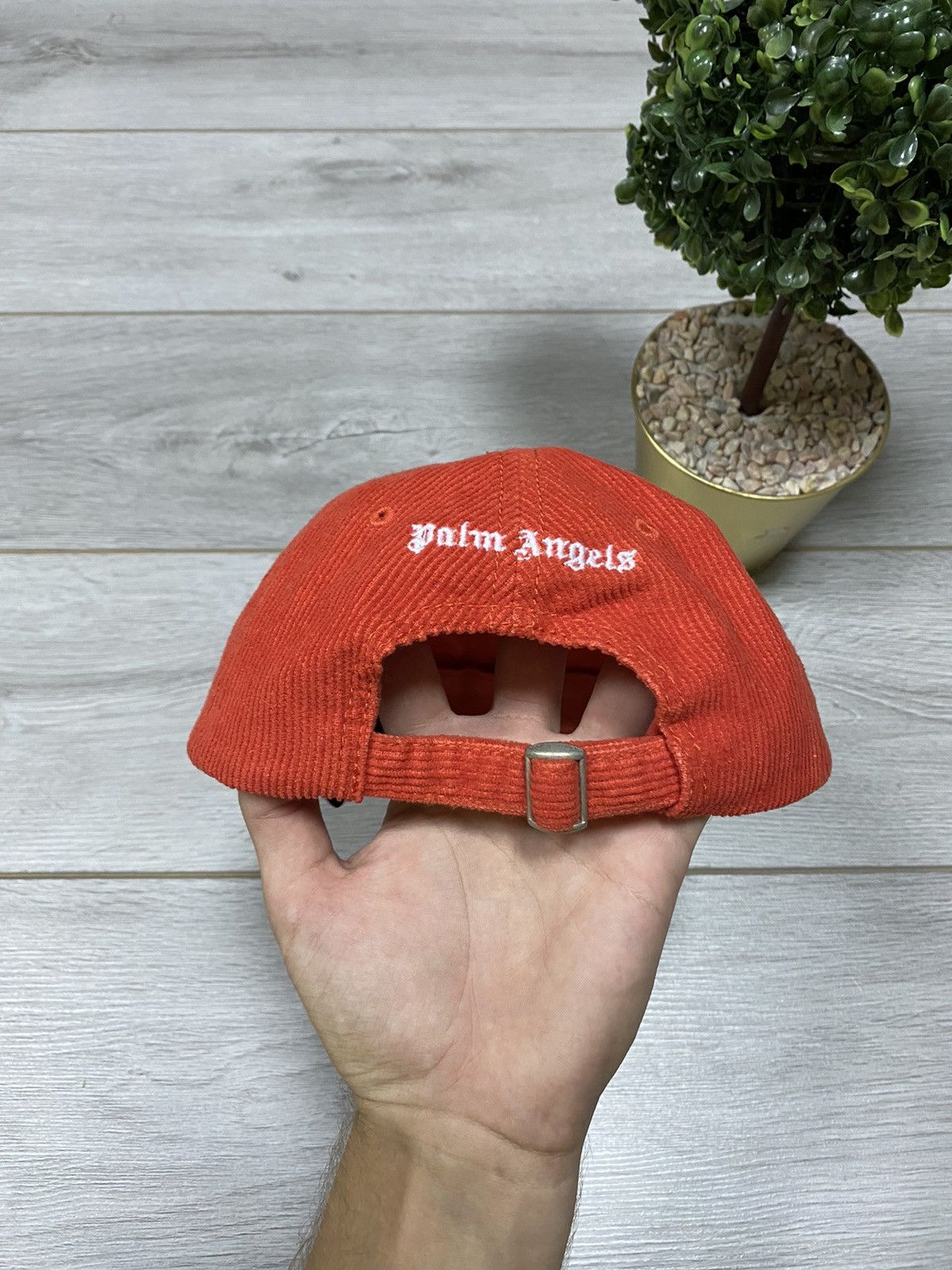 Palm Angels Palm Angels corduroy NEW big logo vintage cap Size ONE SIZE - 6 Thumbnail