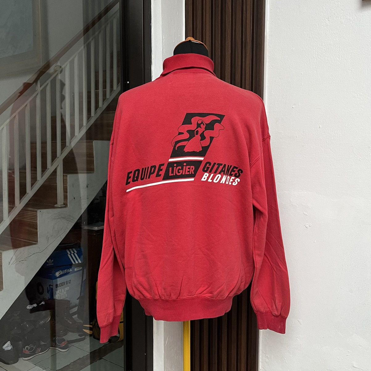 Vintage Vintage 90s GITANES Formula One Racing Team Roll Neck Size US L / EU 52-54 / 3 - 2 Thumbnail