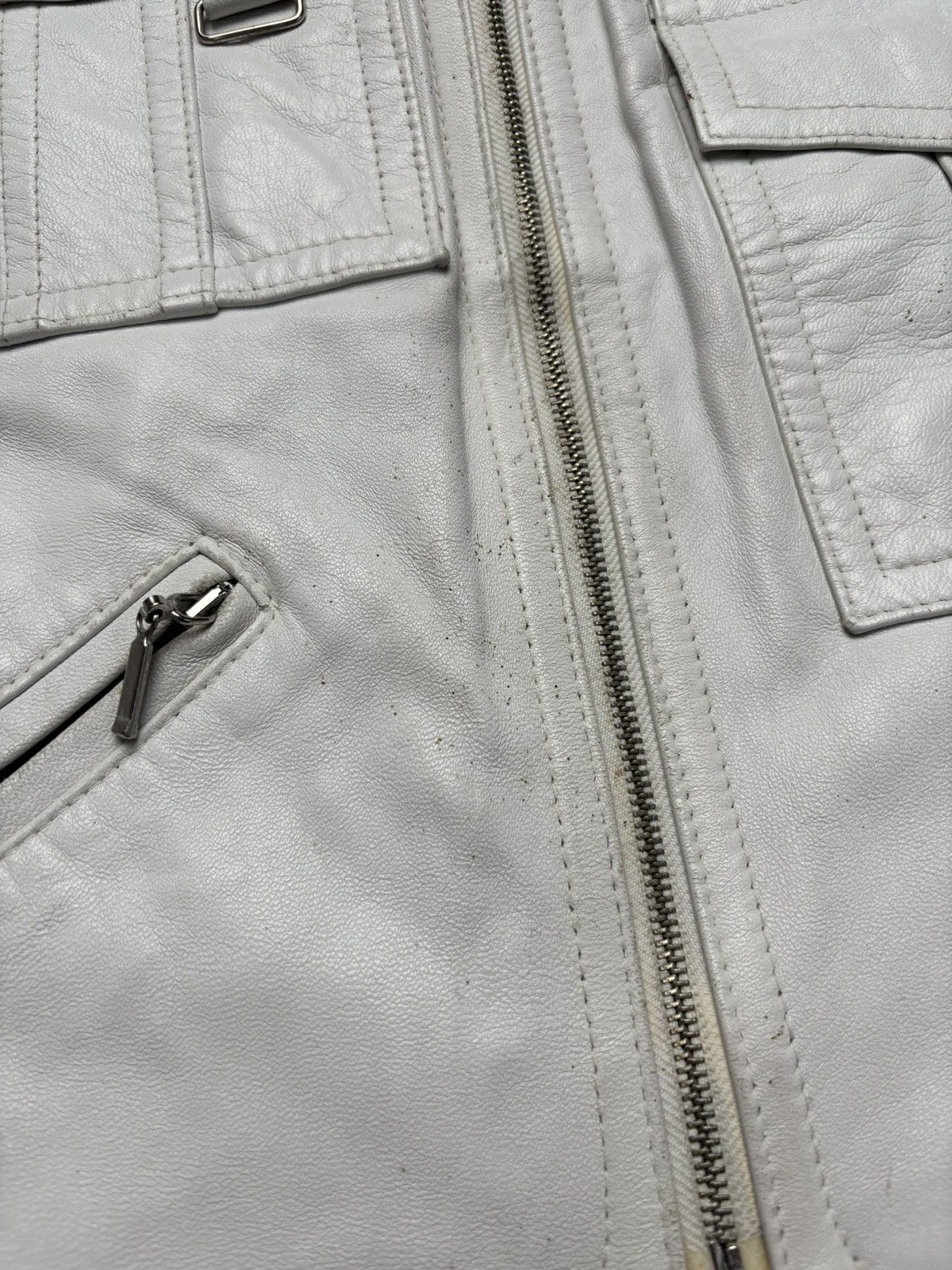 Vintage Vintage leather multi pocket jacket Size S / US 4 / IT 40 - 8 Thumbnail