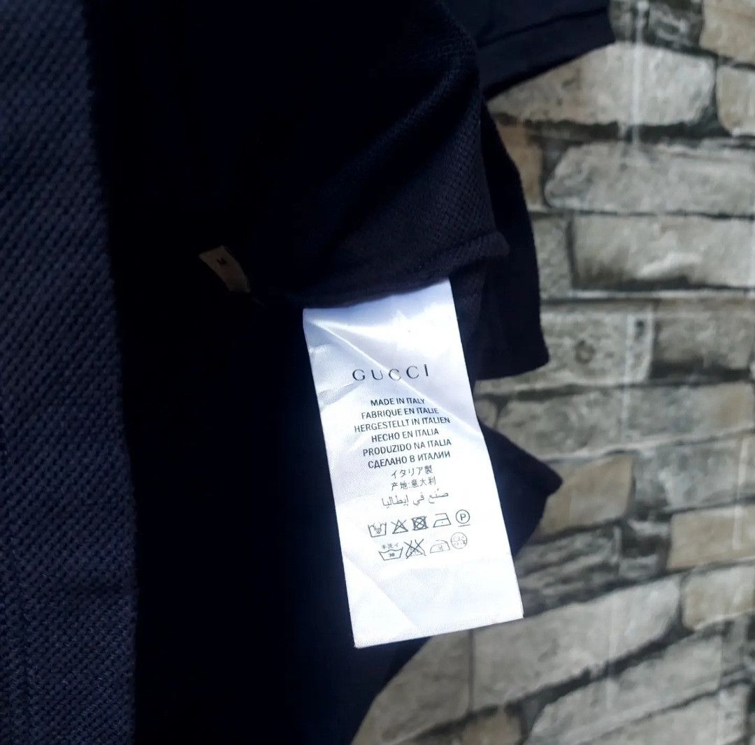 Gucci GUCCI Bee Collar Polo Shirt Size US M / EU 48-50 / 2 - 7 Thumbnail