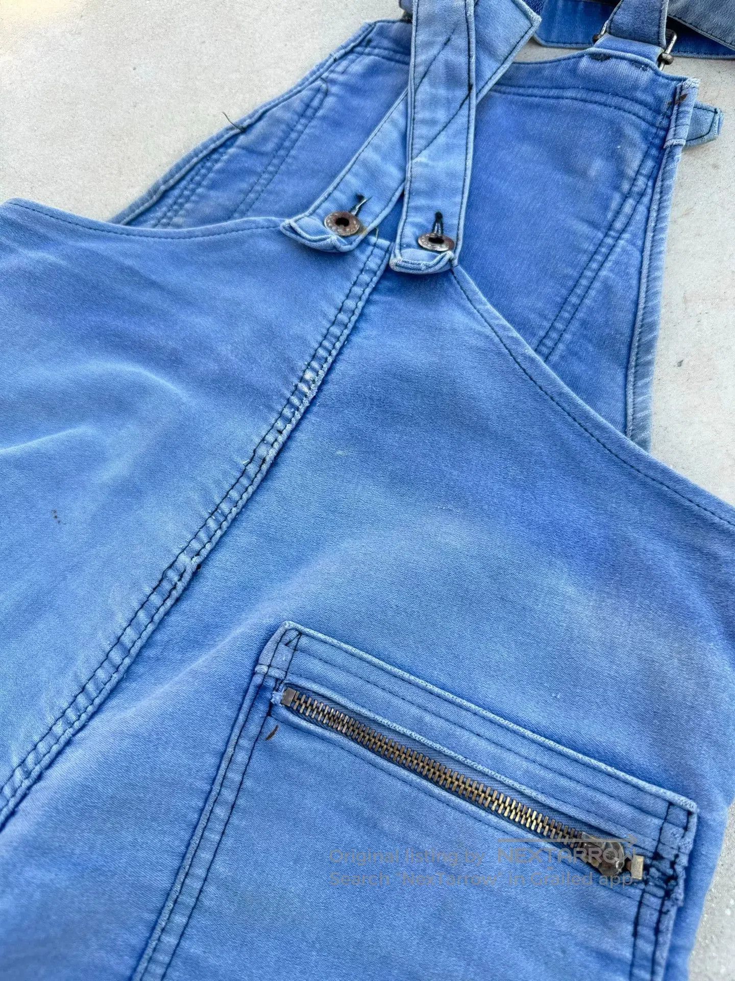 Vintage Vintage 50s French Work Overalls. Size US 28 / EU 44 - 8 Thumbnail
