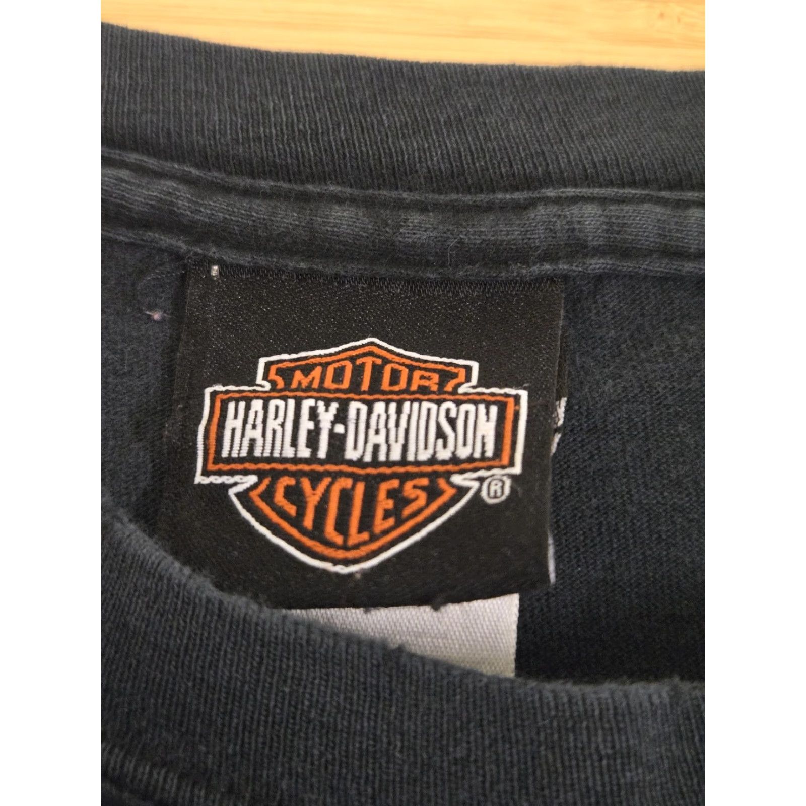 Harley Davidson VINTAGE Harley-Davidson Shirt Mens L Black Graphic Print 90s Sioux Falls SD Biker Motorcycle USA Mens Size US L / EU 52-54 / 3 - 3 Thumbnail