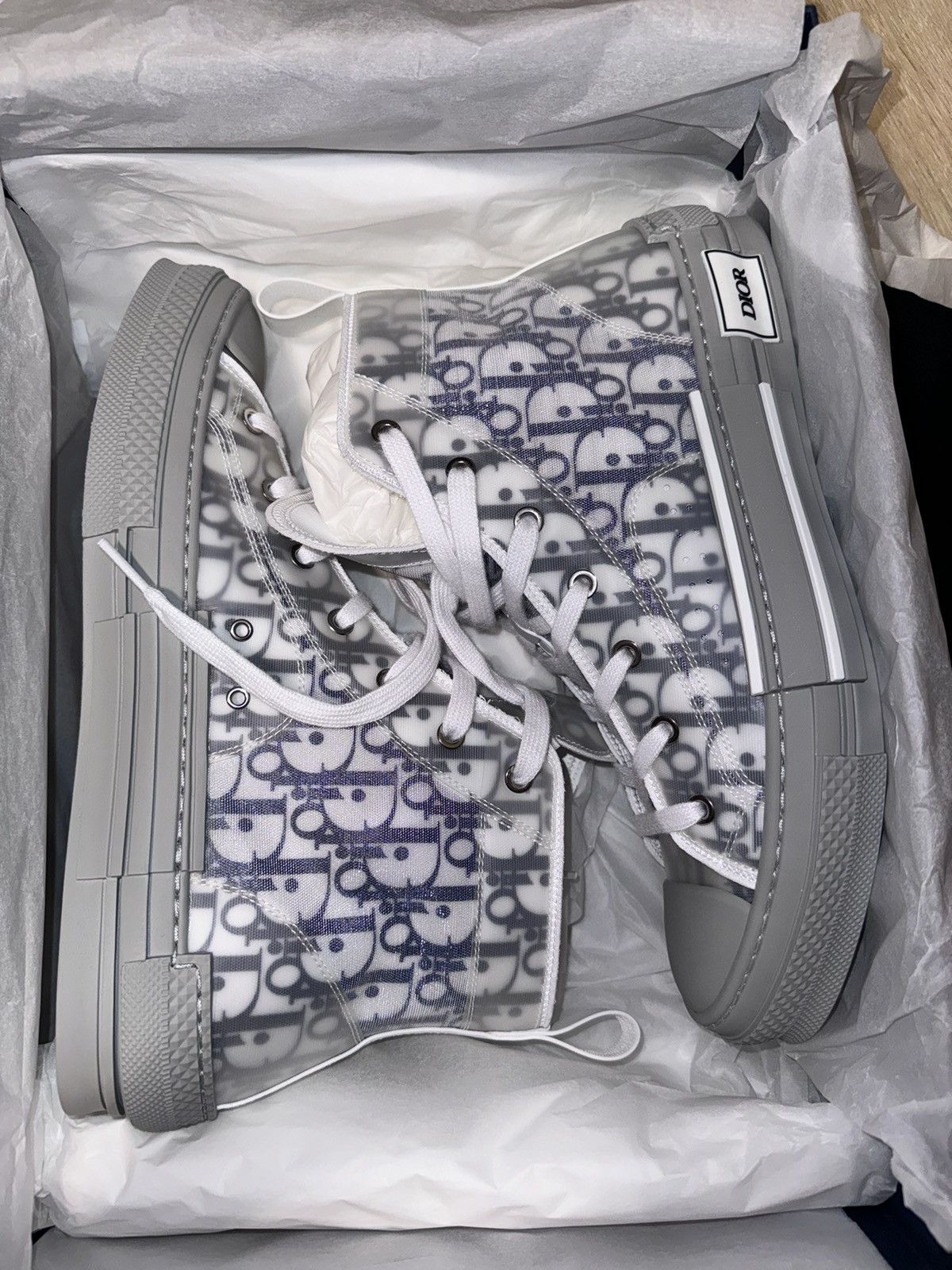 Dior Dior B23 High Oblique Blue/Grey Size US 11 / EU 44 - 11 Thumbnail