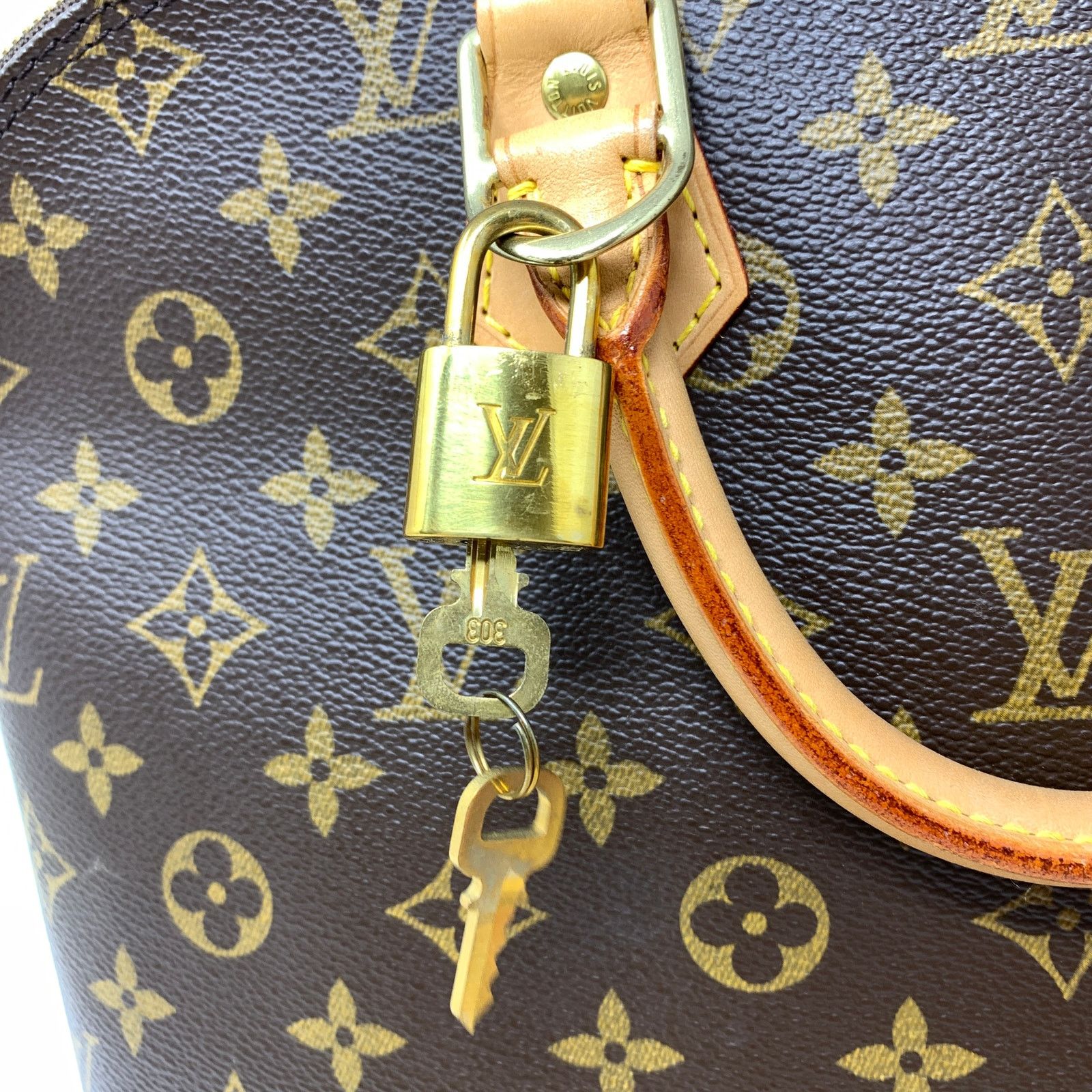 Louis Vuitton VTG Louis Vuitton Alma Handbag Monogram Canvas Made In USA Size ONE SIZE - 14 Thumbnail