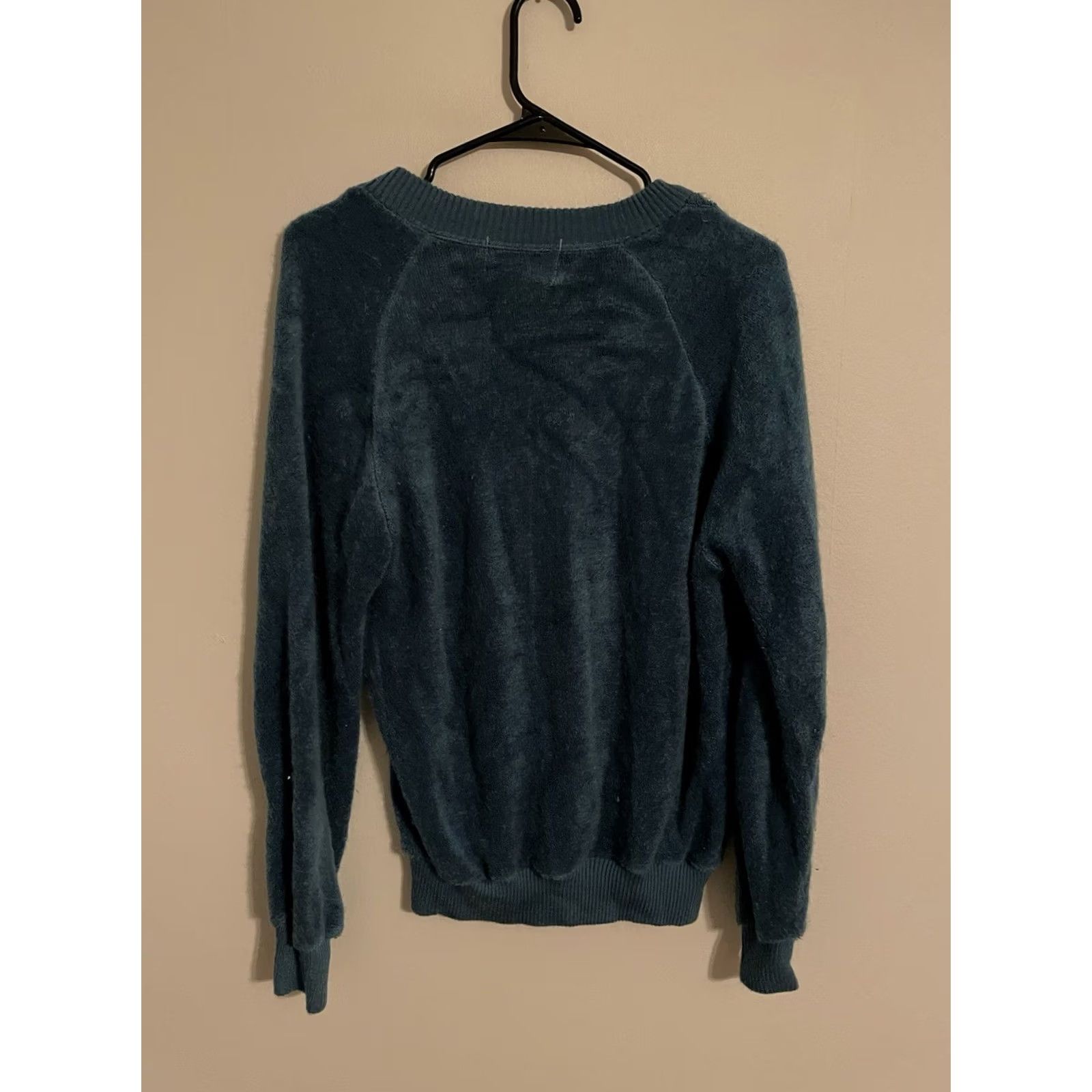 Vintage VINTAGE Troy Hill Sweater Mens Medium Blue Acrylic USA Zefran Terry Cloth 80's Size US M / EU 48-50 / 2 - 3 Thumbnail