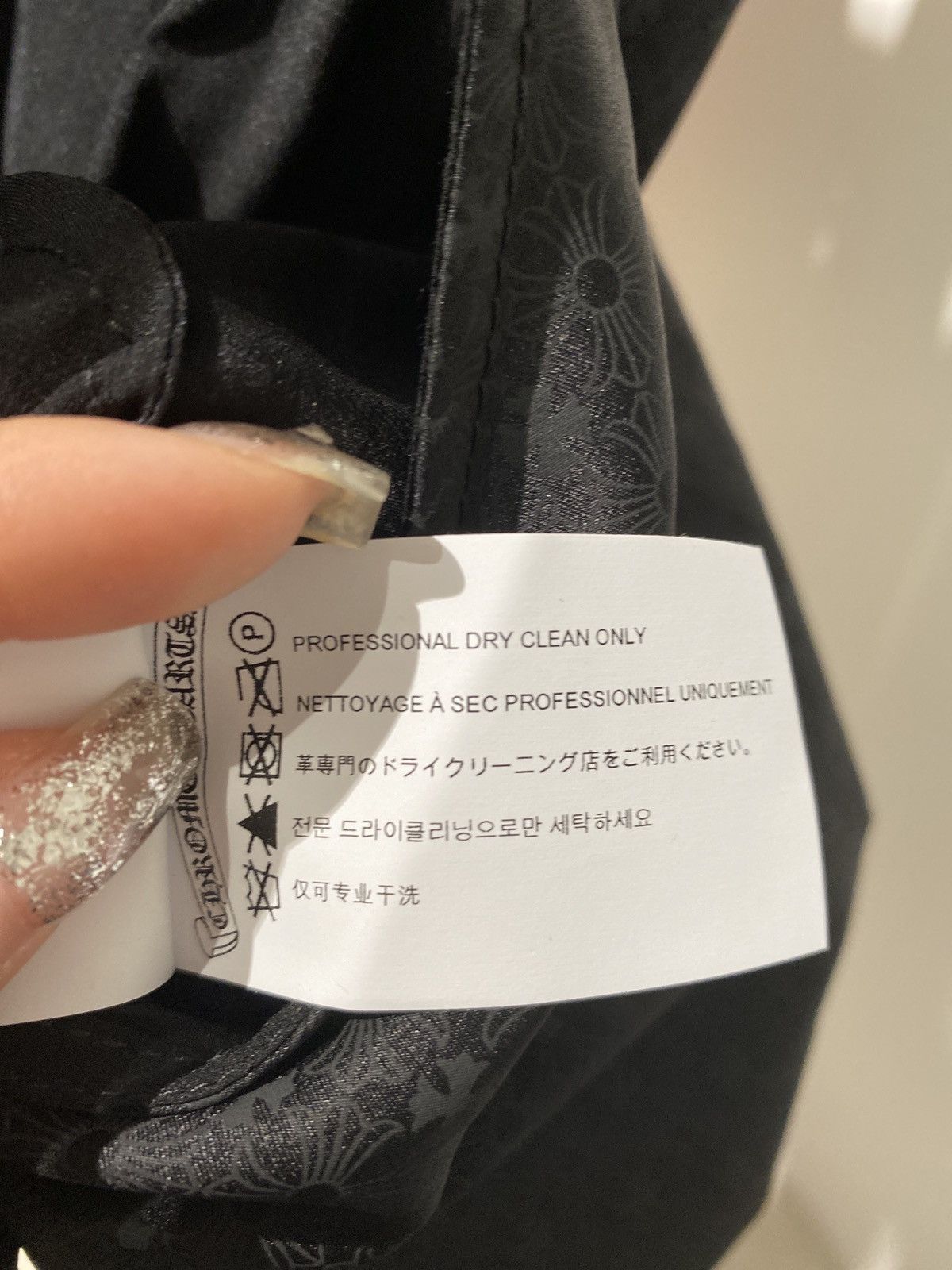 Chrome Hearts Chrome Hearts Black Tonal Monogram Cross Pattern Silk Dress Size M / US 6-8 / IT 42-44 - 3 Thumbnail