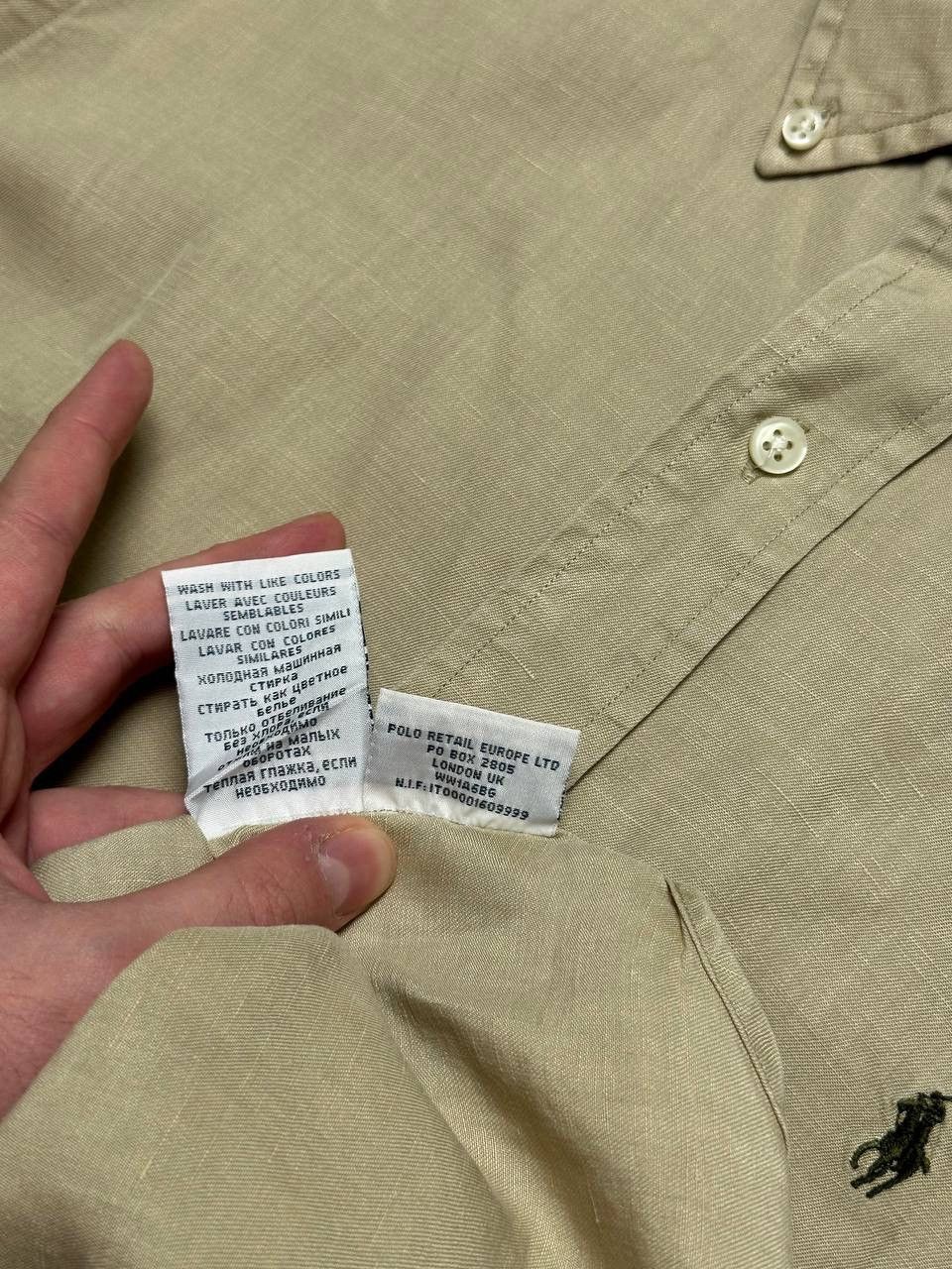 Polo Ralph Lauren 90s Vintage Polo Ralph Lauren Linen Rare Old money Shirt Size US M / EU 48-50 / 2 - 7 Thumbnail