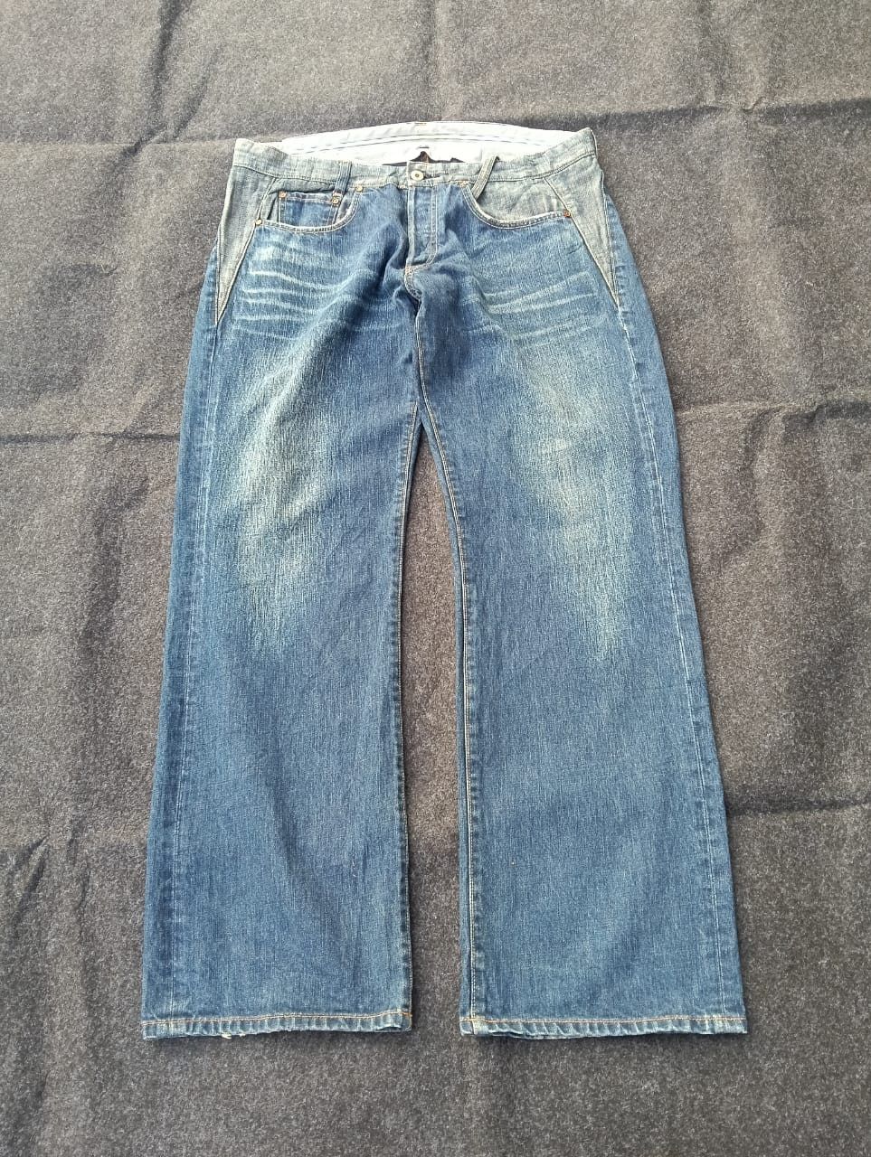 realmad HECTIC Baggy Real MadHectic Button Fly Jeans – Rare Japanese Denim Size US 35 - 1 Thumbnail