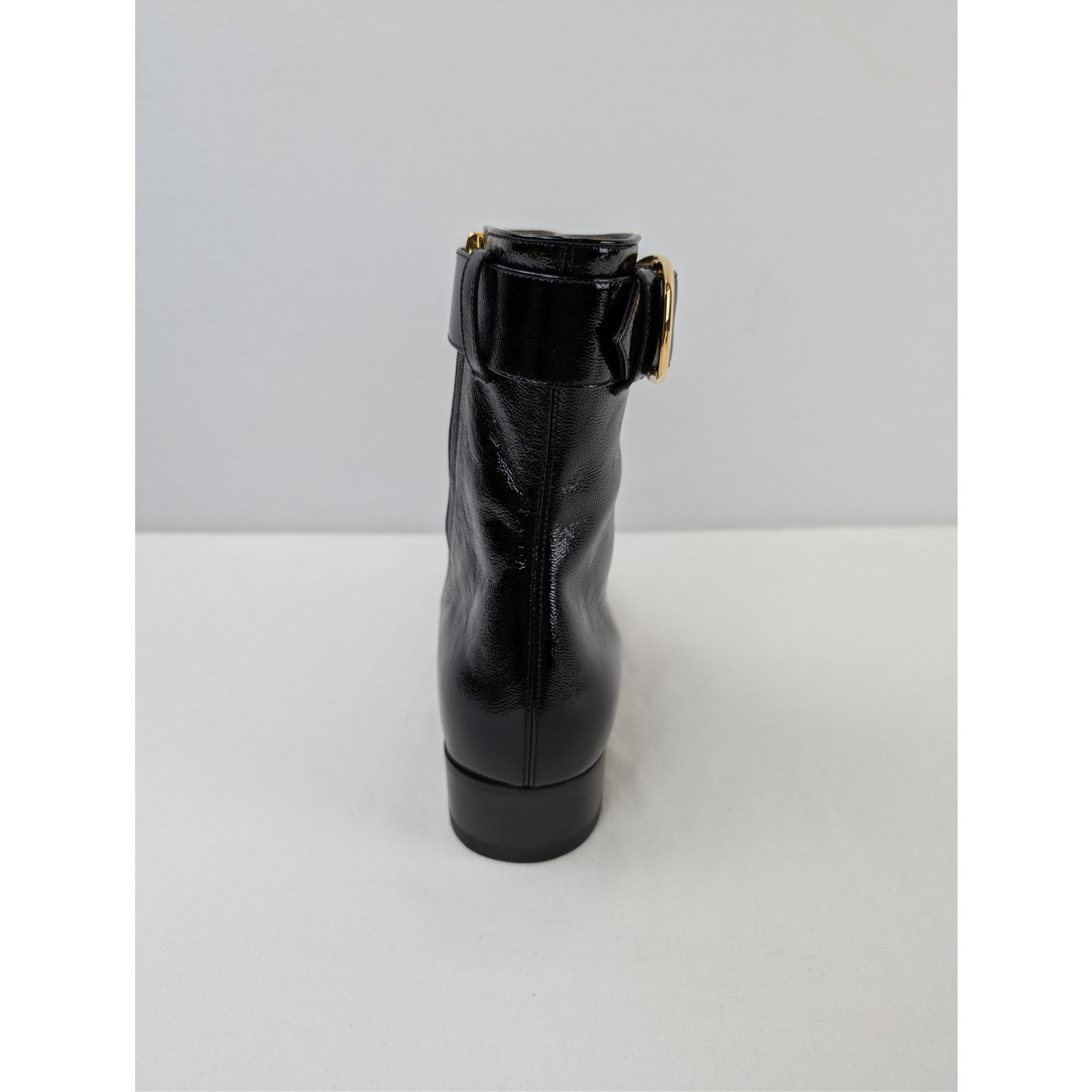 Gucci o1rshd1 Vernice Naplack Boots in Nero Size US 12.5 / EU 45-46 - 16 Thumbnail
