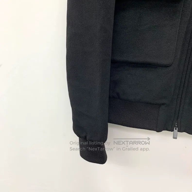 Fendi Fendi Black Wool Logo Jacquard Fleece Lined Zipper Long Sl Size US L / EU 52-54 / 3 - 4 Thumbnail