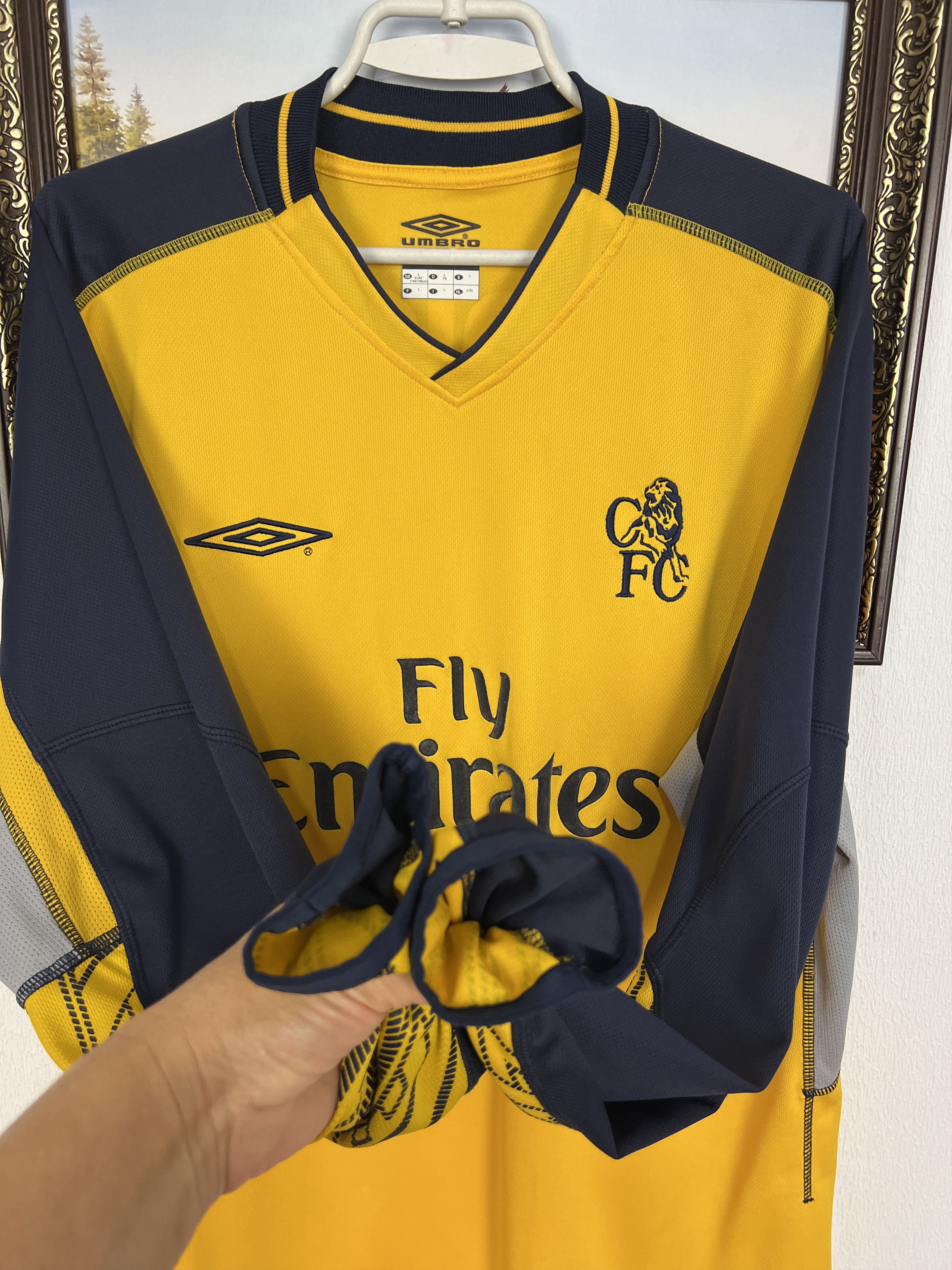 Umbro Chelsea Goalkeeper football shirt 2002 #23 Cudicini Umbro Size US L / EU 52-54 / 3 - 7 Thumbnail